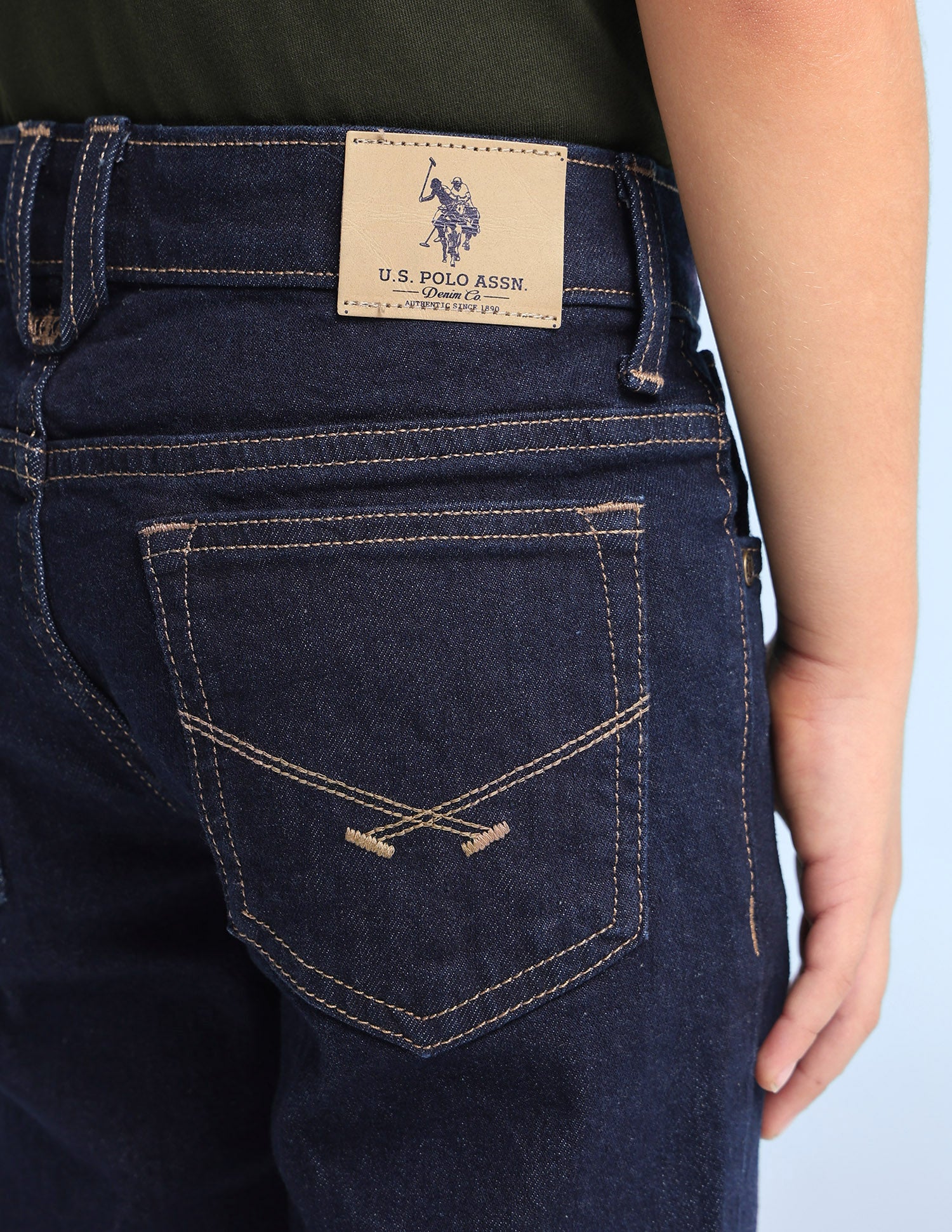 Mid Rise Slim Fit Jeans Dark Indigo - U.S. Polo Assn. India | Large
