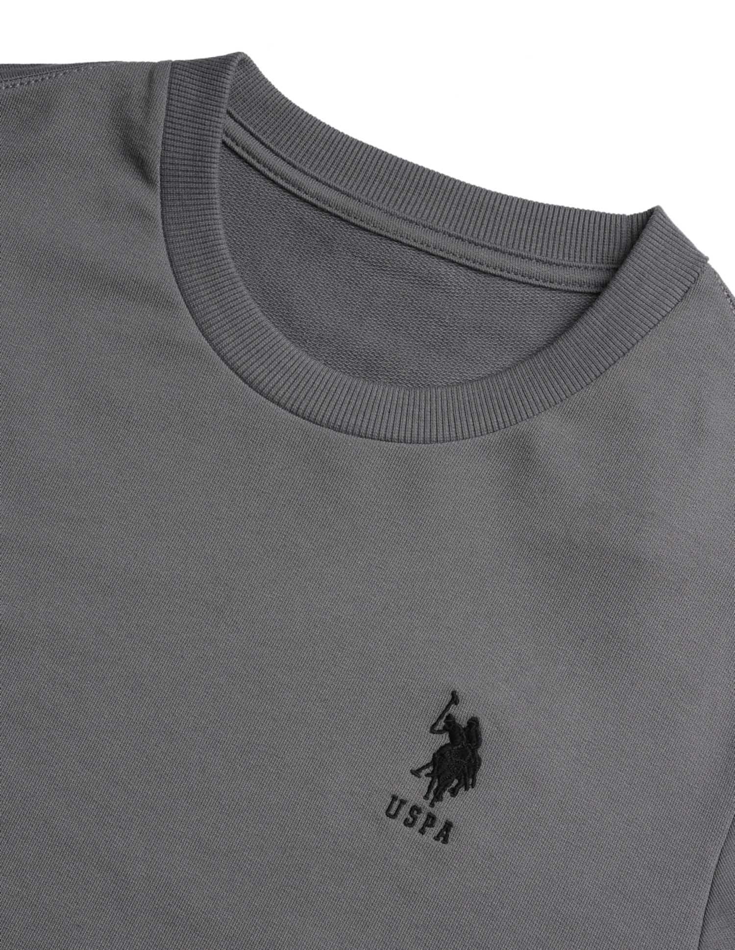 Comfort Fit Solid OEE14 Lounge T-Shirt - Pack Of 1 Grey - U.S. POLO ASSN. | Large