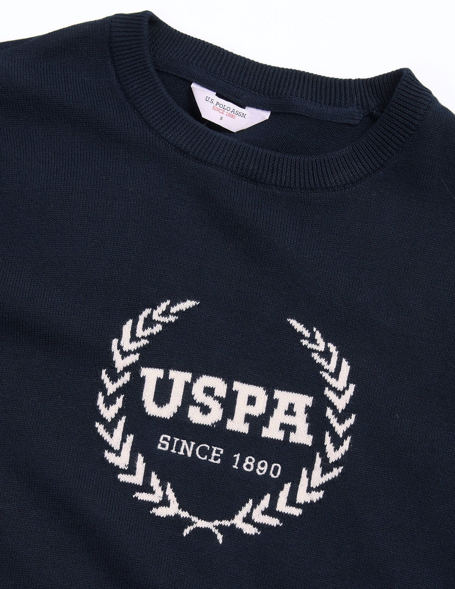 Regular Fit Cotton Sweater Navy - U.S. POLO ASSN. | Large