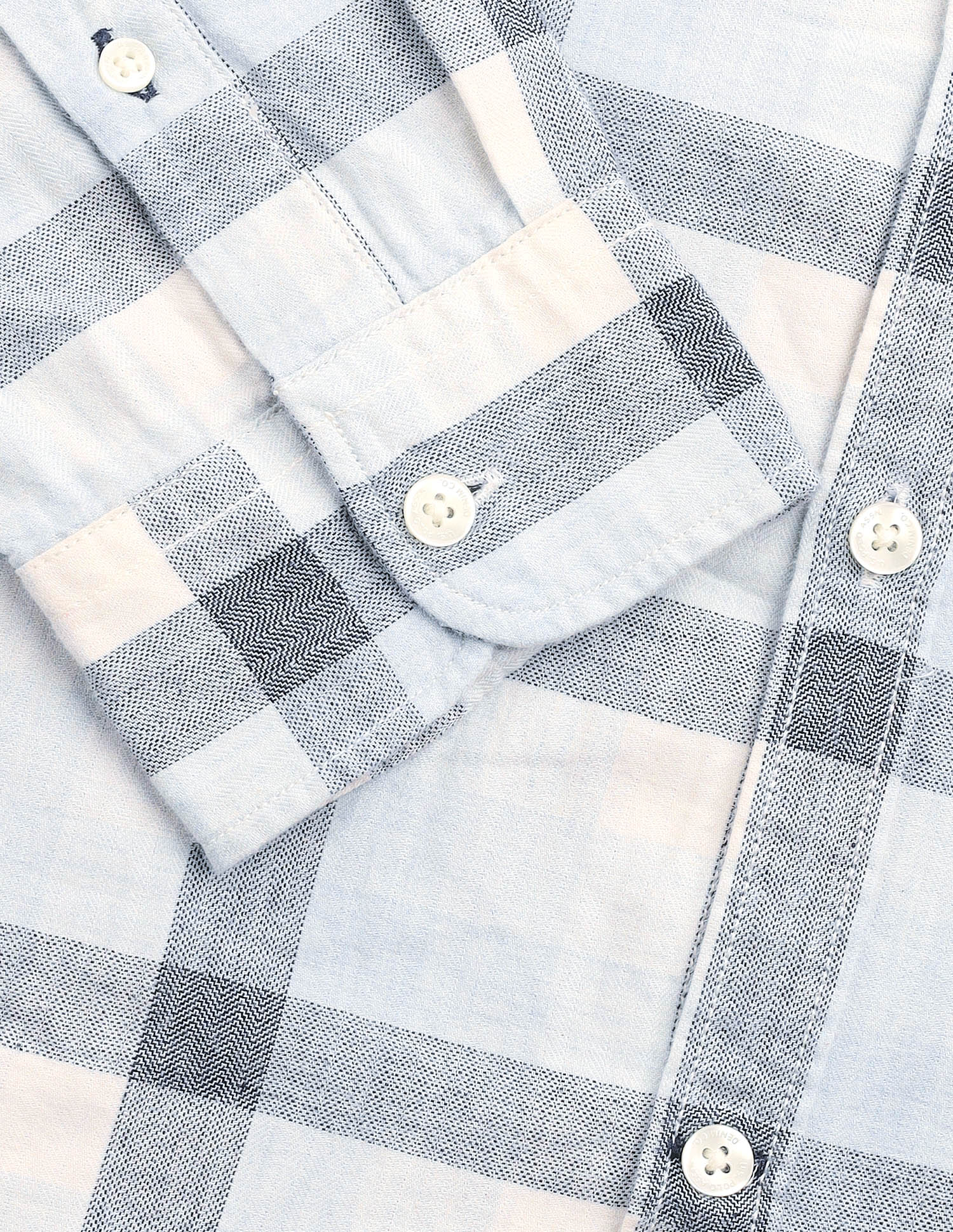 Grid Tattersall Checked Twill Shirt Blue - U.S. Polo Assn. India | Large
