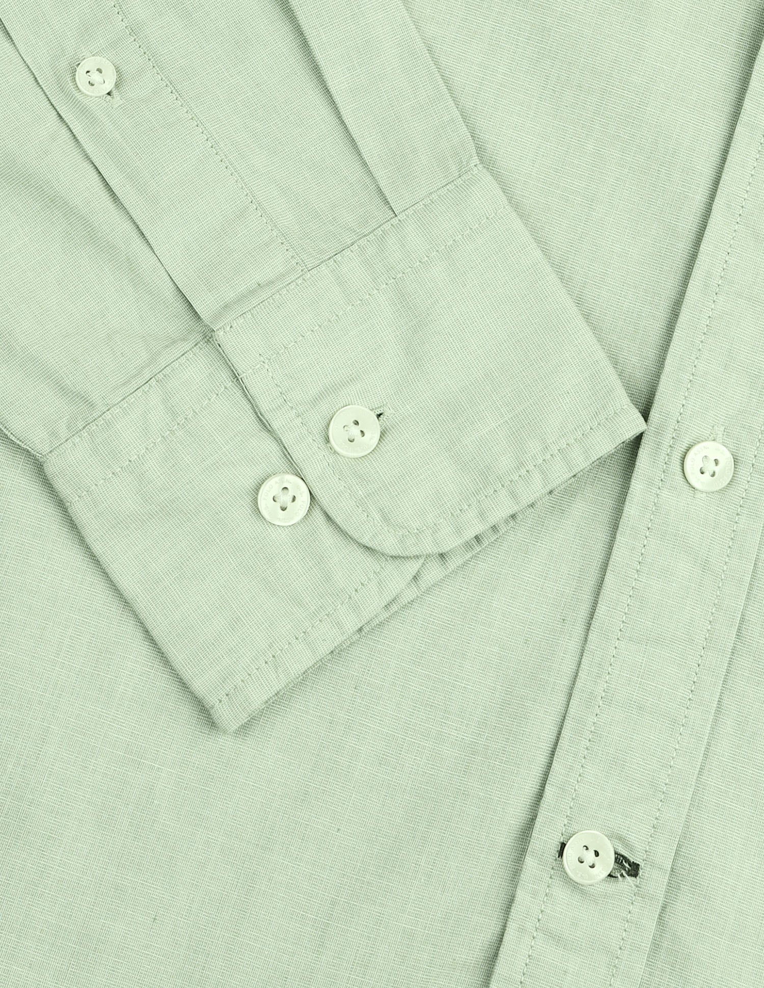 Tailored Fit Solid Shirt Light Green - U.S. Polo Assn. India | Large