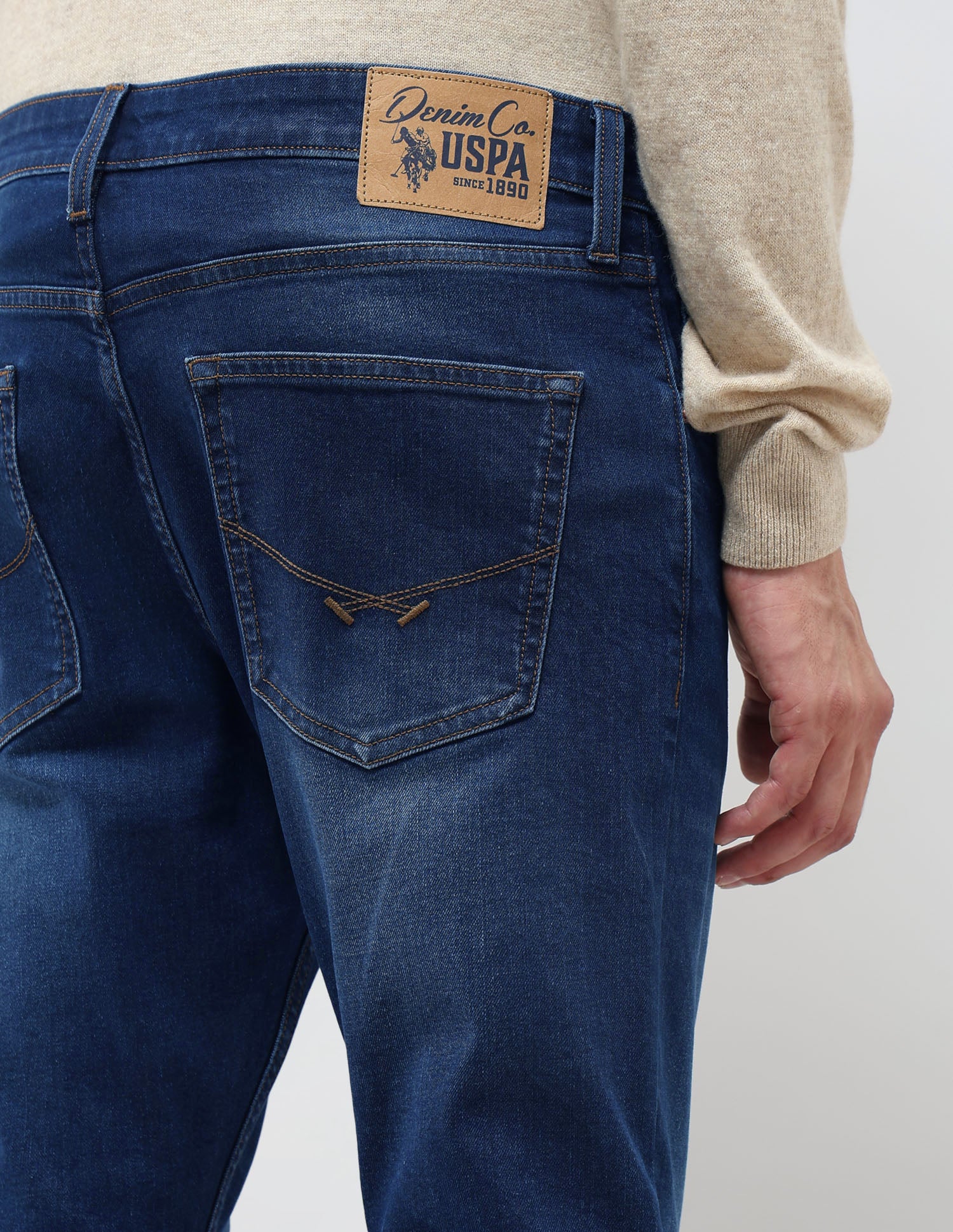 Henry Tapered Fit Blue Jeans Indigo - U.S. POLO ASSN. | Large