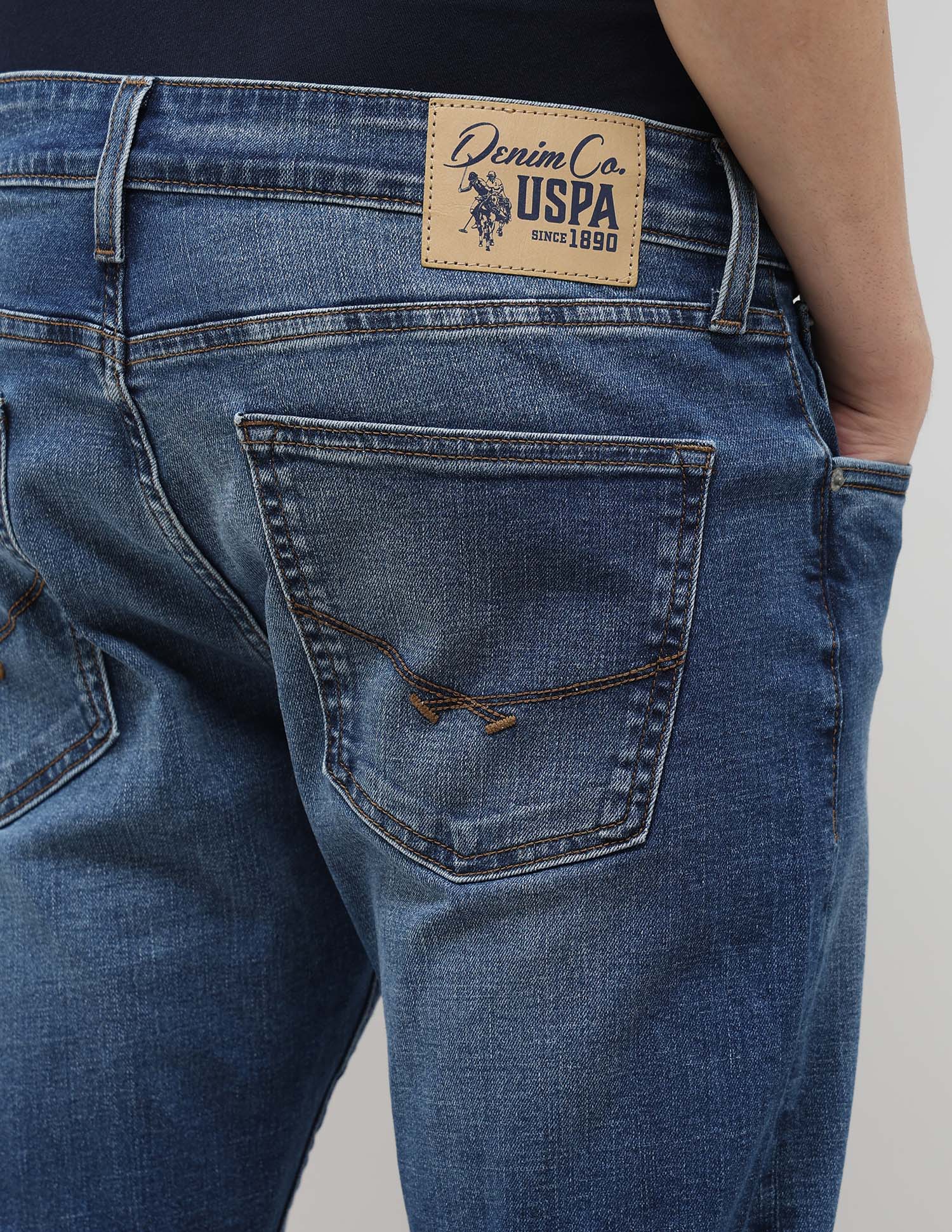 Henry Tapered Fit Blue Jeans Blue - U.S. POLO ASSN. | Large