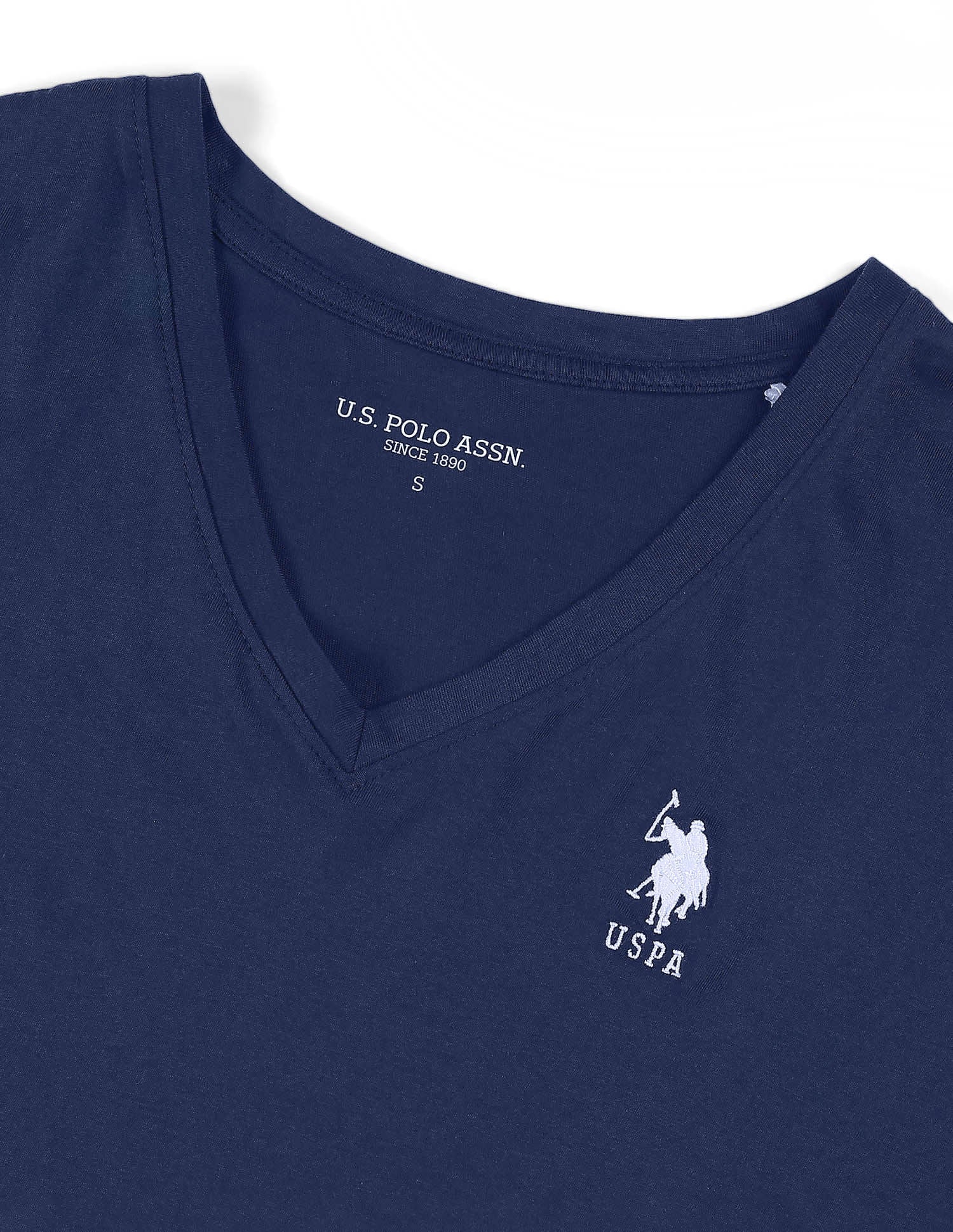 Solid Regular Fit T-Shirt Navy - U.S. POLO ASSN. | Large