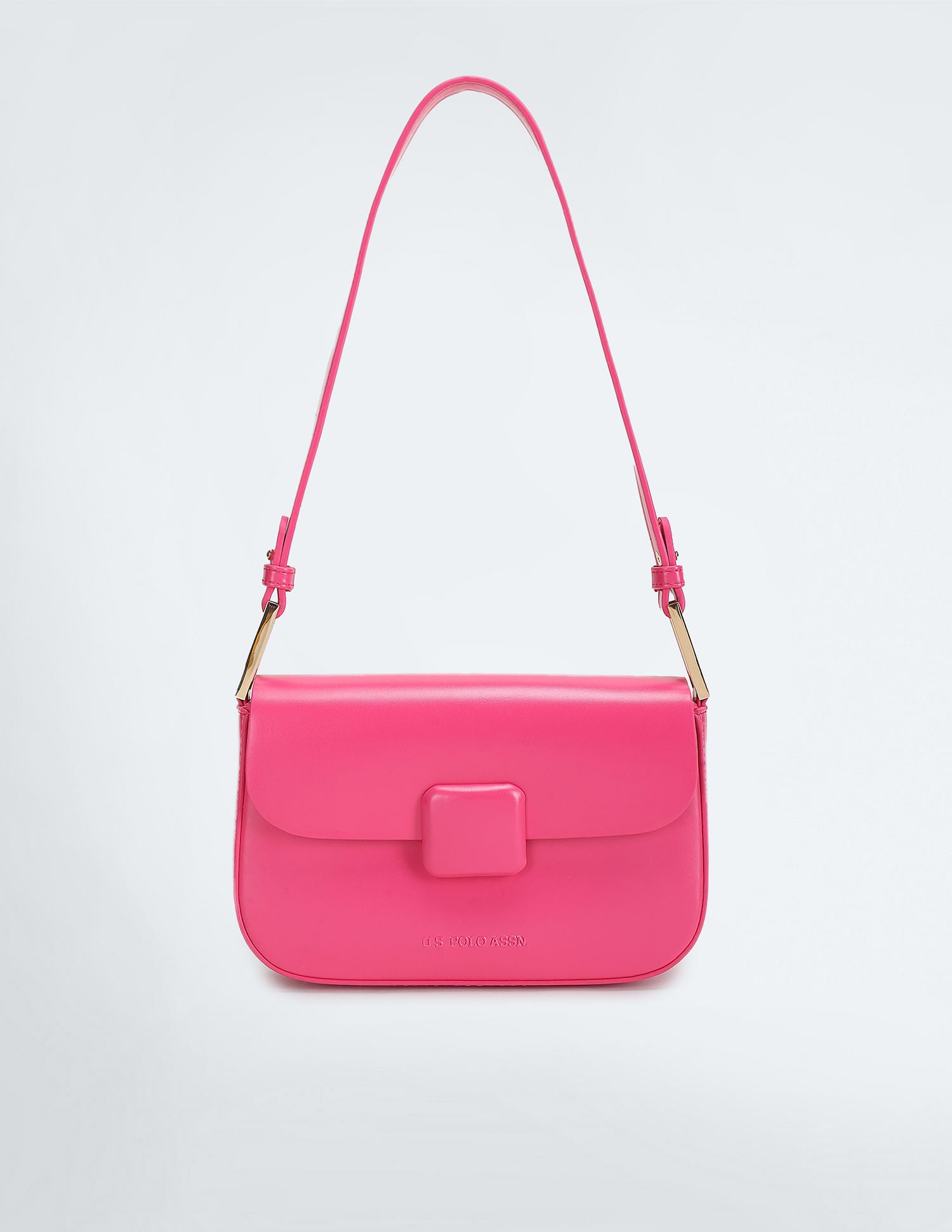 City Girl Solid Sling Bag Pink - U.S. POLO ASSN. | Large