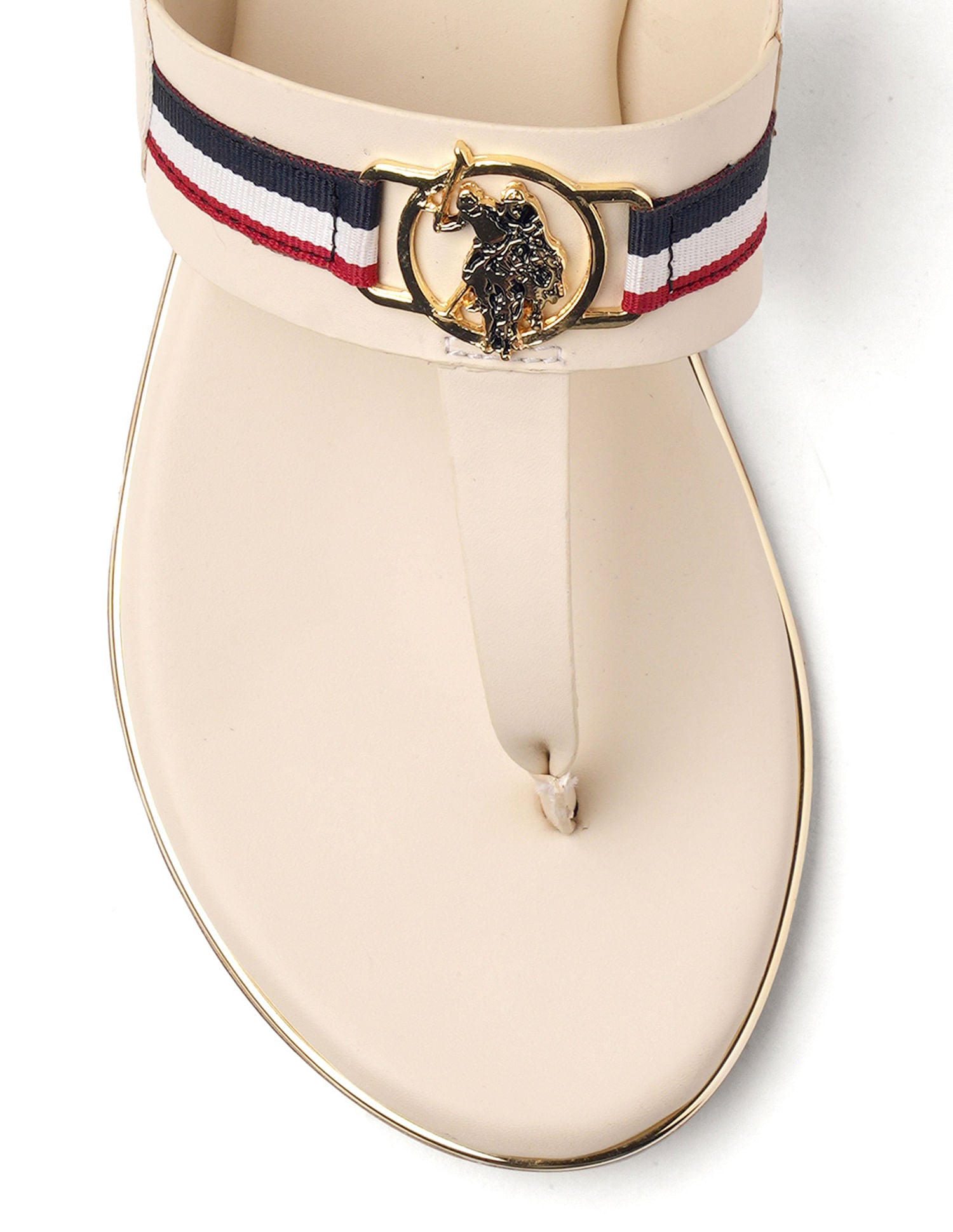 Women Beatrix Solid Flats Beige - U.S. POLO ASSN. | Large