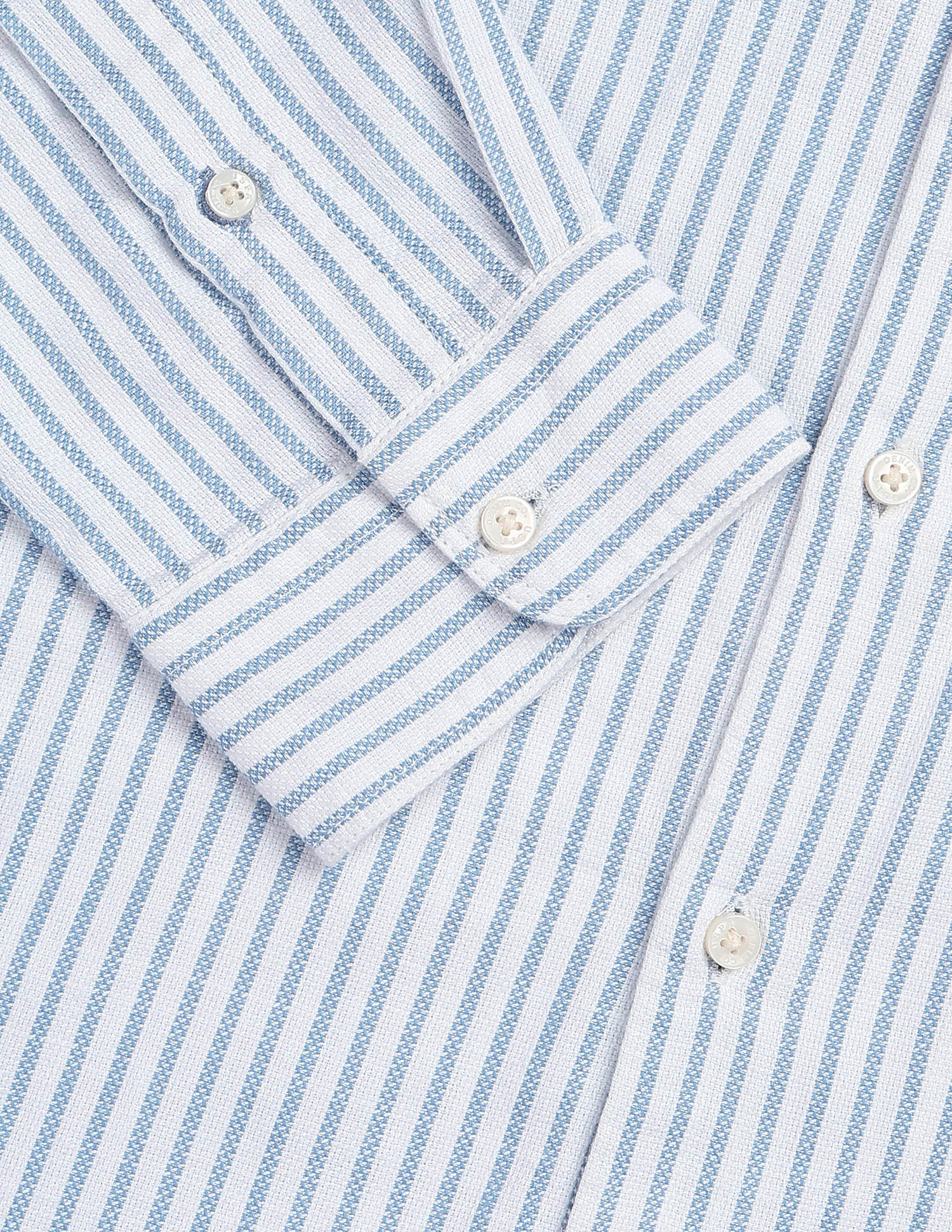 Vertical Striped Seersucker Shirt Blue - U.S. Polo Assn. India | Large