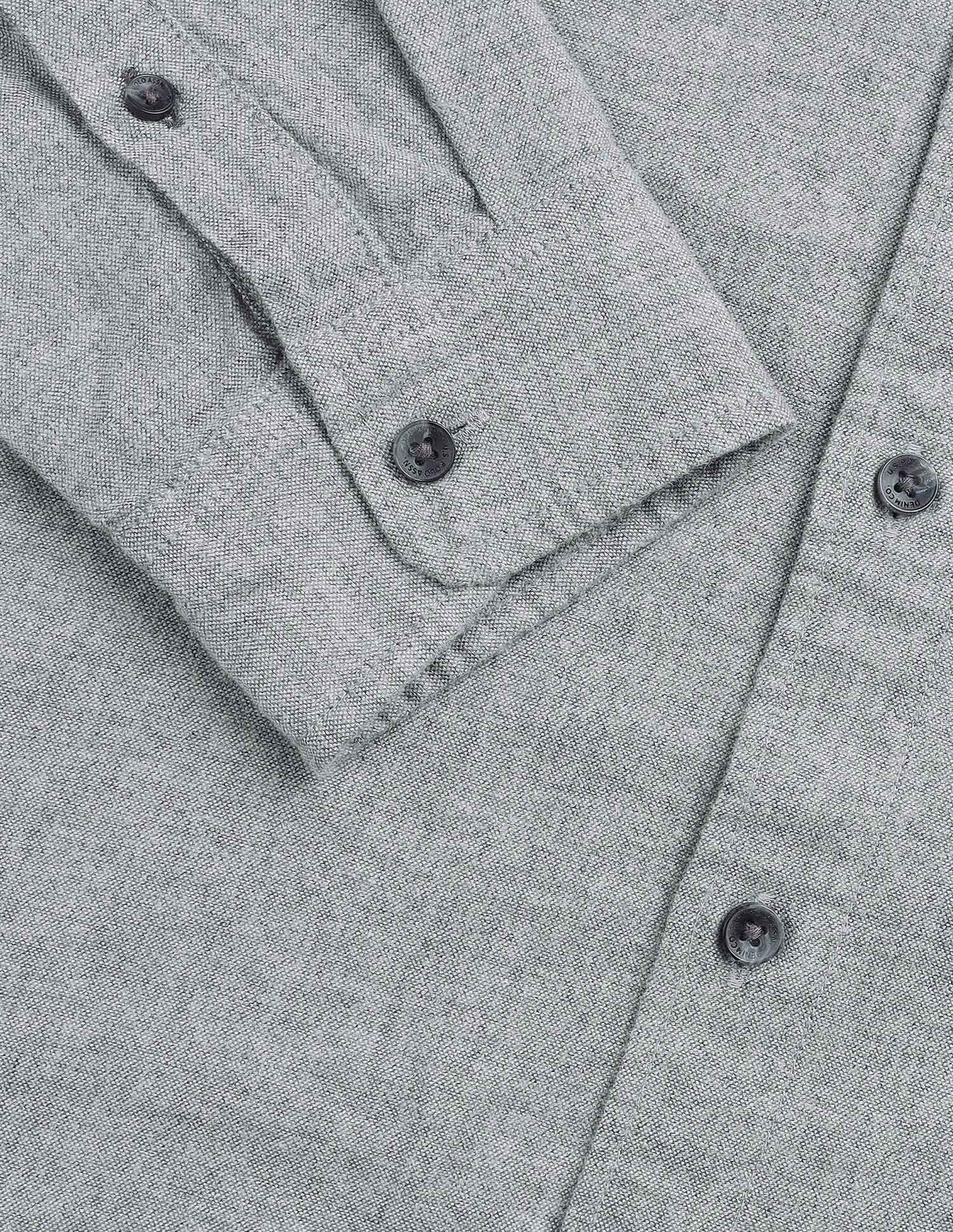 Regular Fit Solid Twill Shirt Grey - U.S. POLO ASSN. | Large