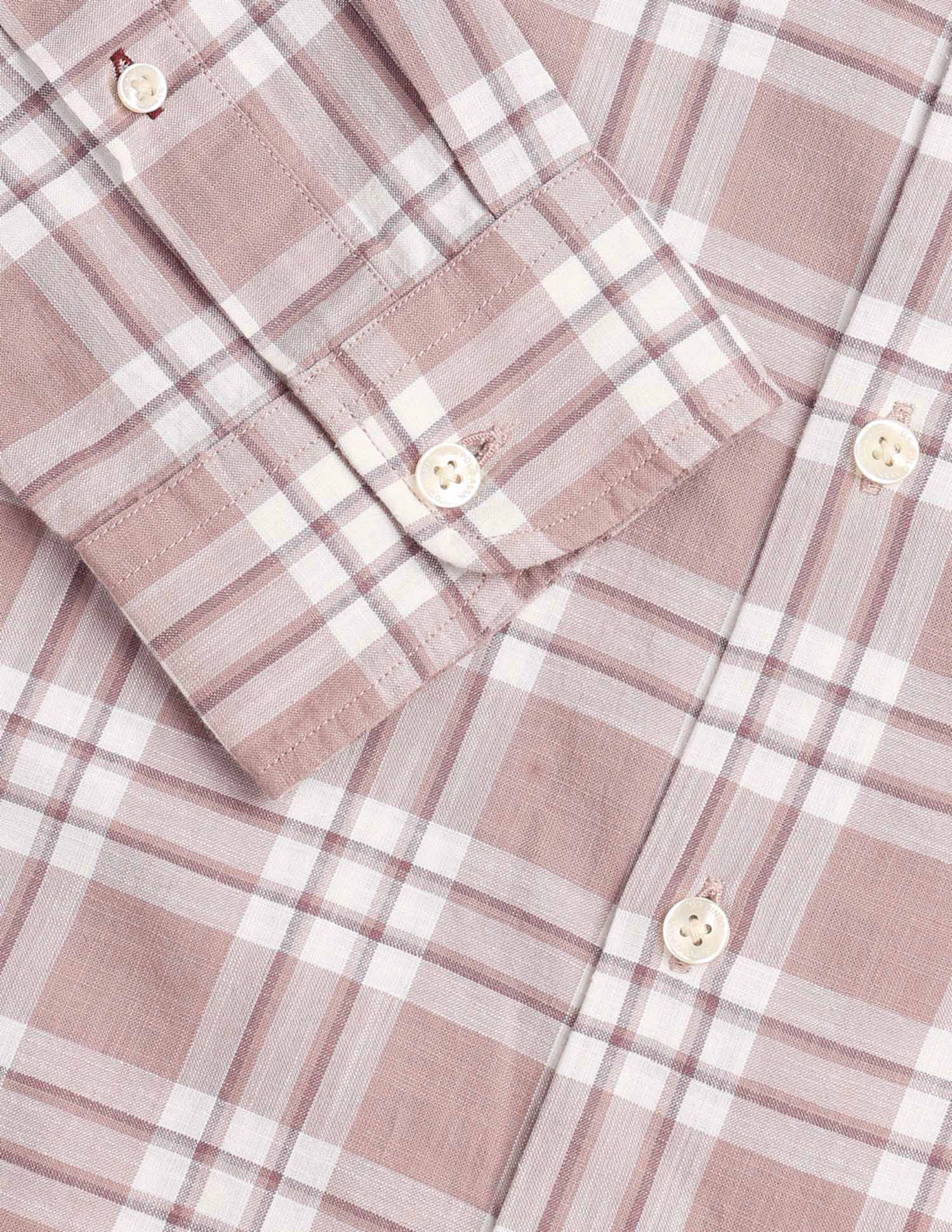 Grid Tattersall Checked Regular Fit Shirt Pink - U.S. POLO ASSN. | Large