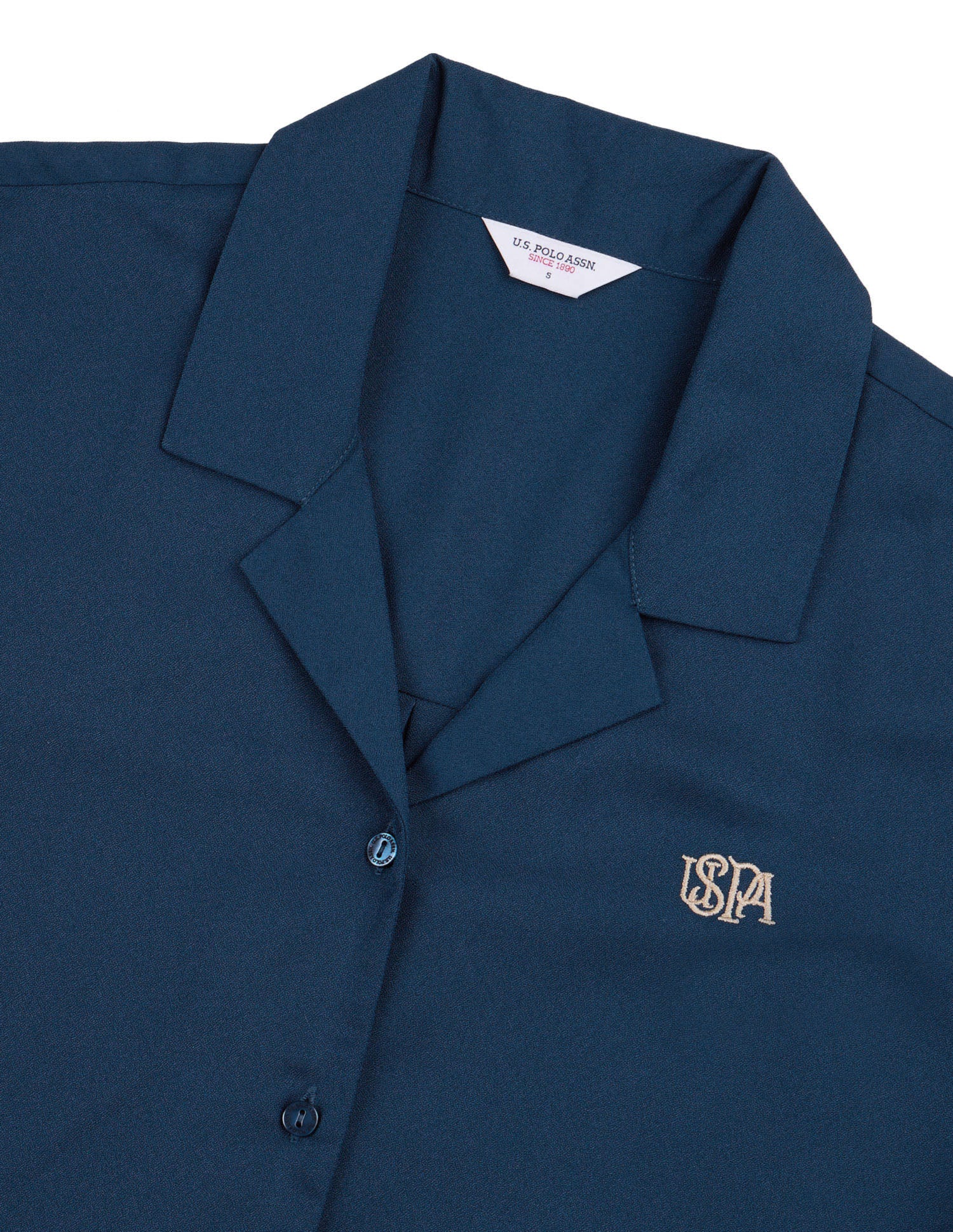 Solid Relaxed Fit Shirt Teal - U.S. Polo Assn. India | Large