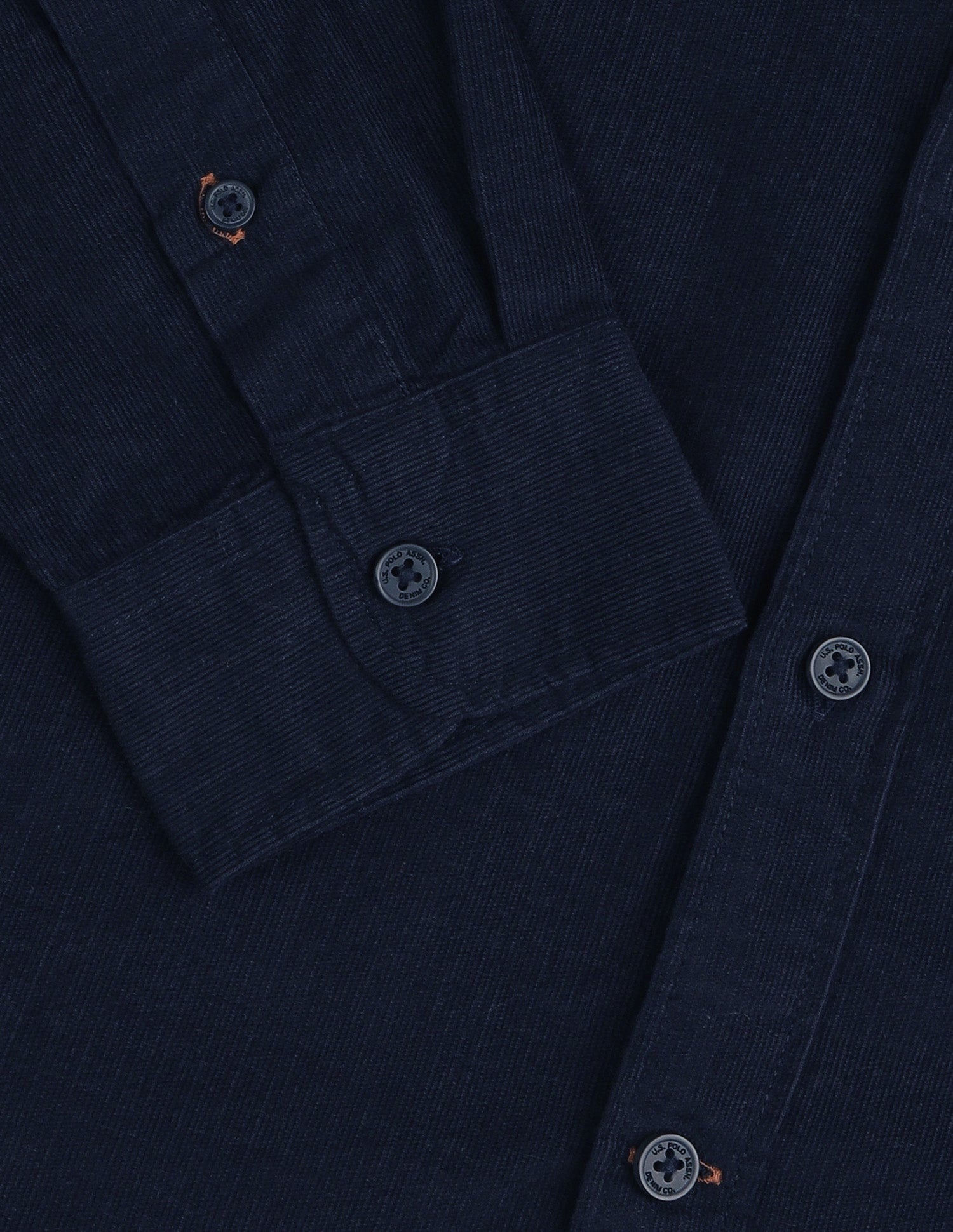 Corduroy Regular Fit Shirt Navy - U.S. Polo Assn. India | Large