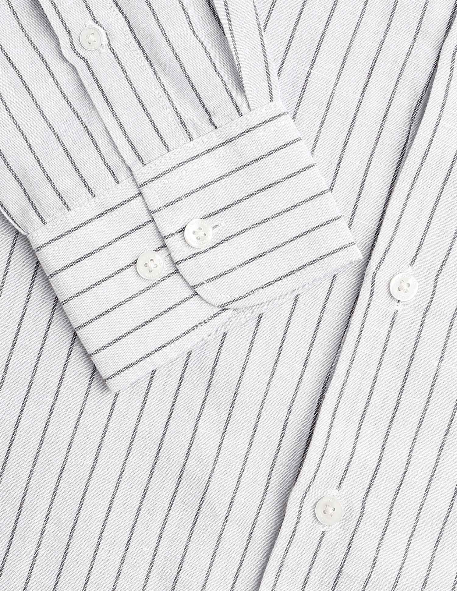 Vertical Striped Tailored Fit Shirt Grey - U.S. POLO ASSN. | Large