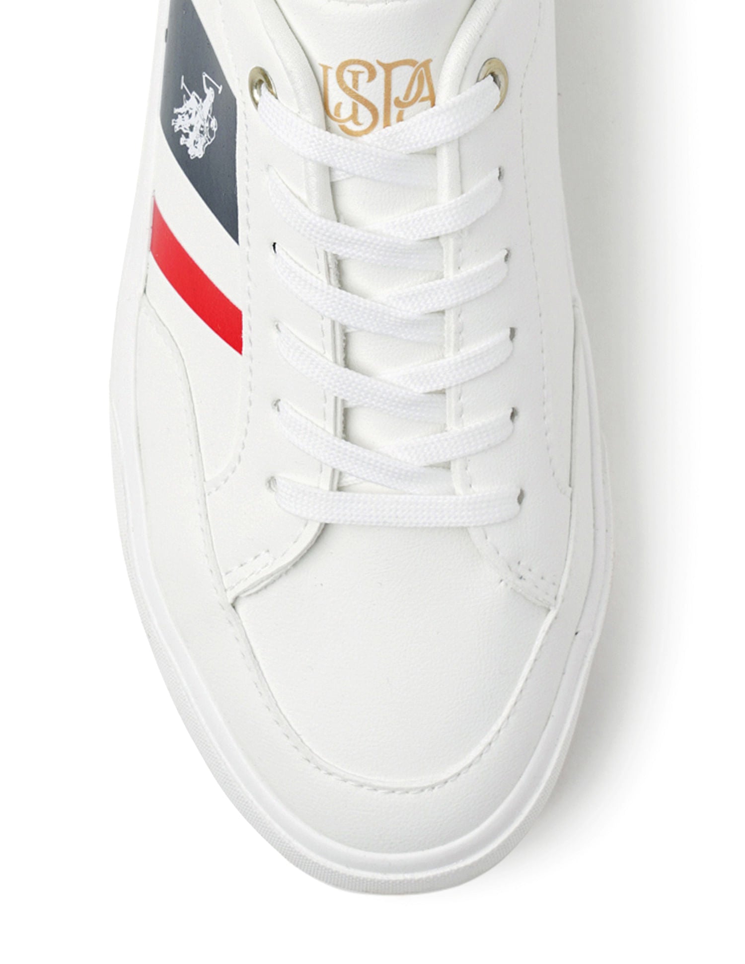 Women Signature Stripe Harper Sneakers White - U.S. Polo Assn. India | Large