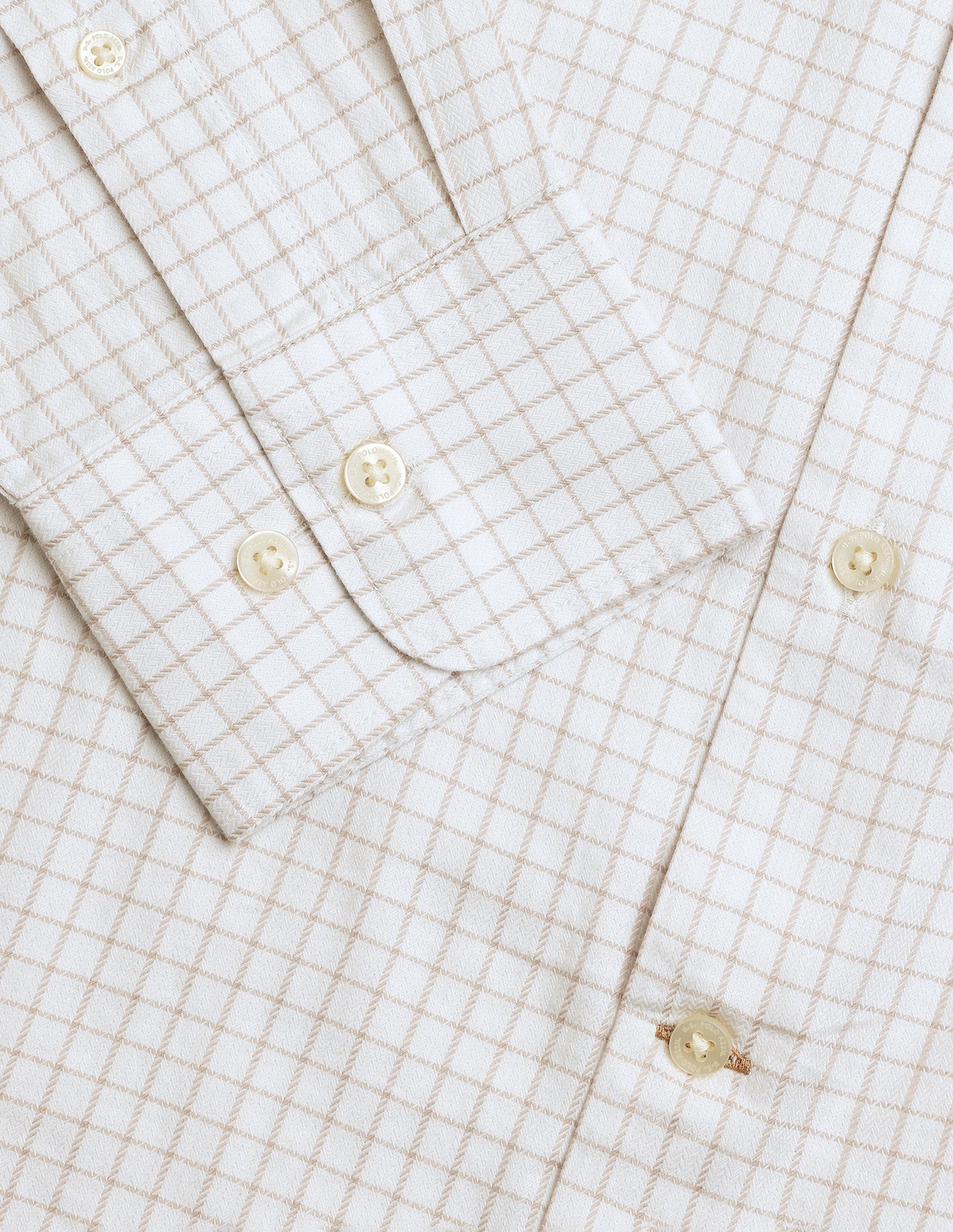 Graph Checked Regular Fit Shirt Ivory - U.S. Polo Assn. India | Large