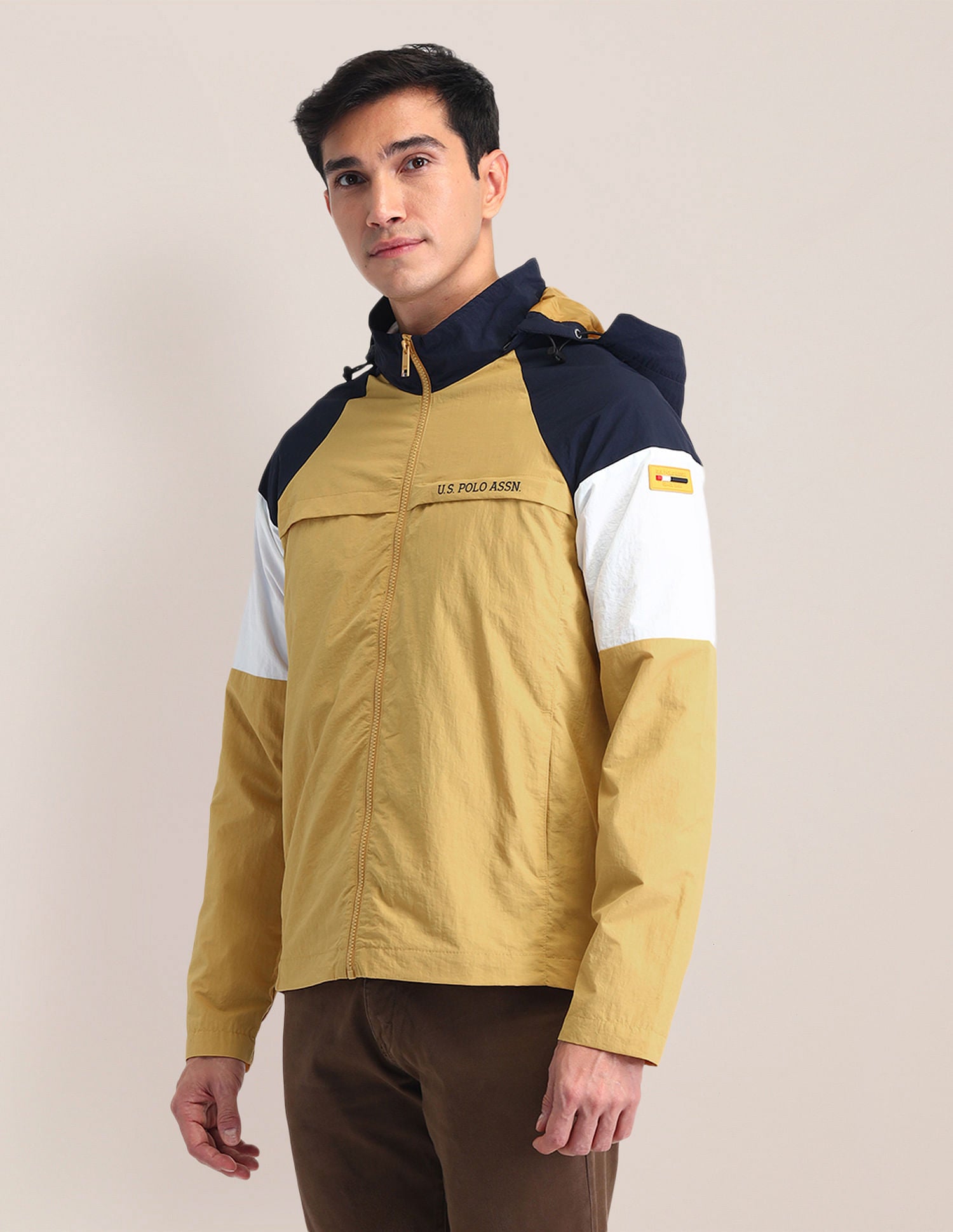 Regular Fit Solid Padded Jacket Navy - U.S. POLO ASSN. | Large