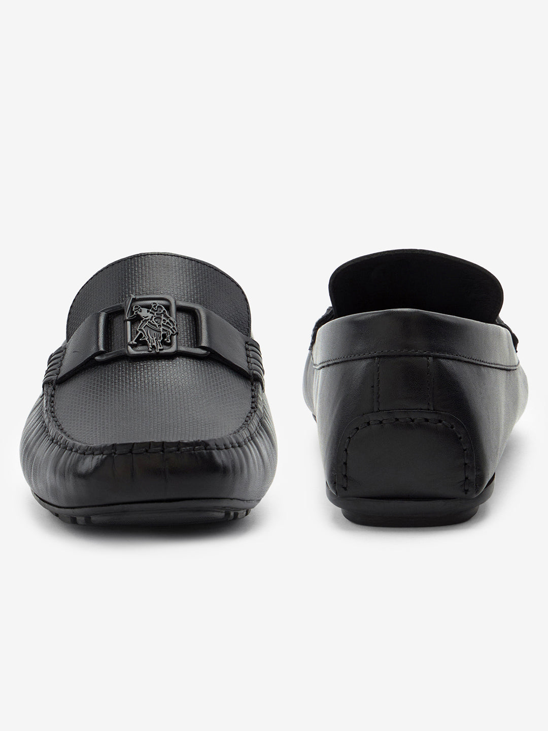 Aven Leather Loafers Black - U.S. Polo Assn. India | Large
