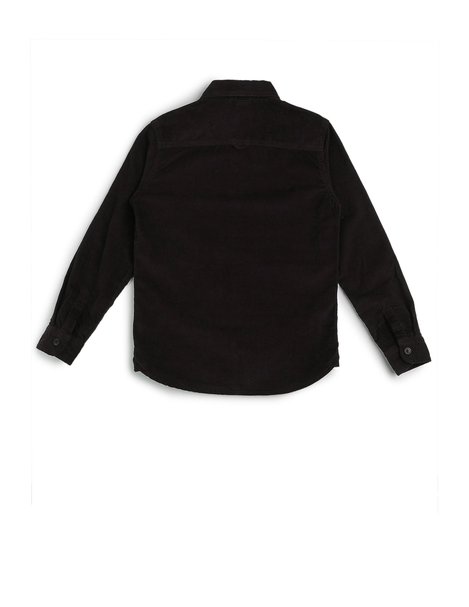 Boys Solid Corduroy Shirt Dark Brown - U.S. POLO ASSN. | Large