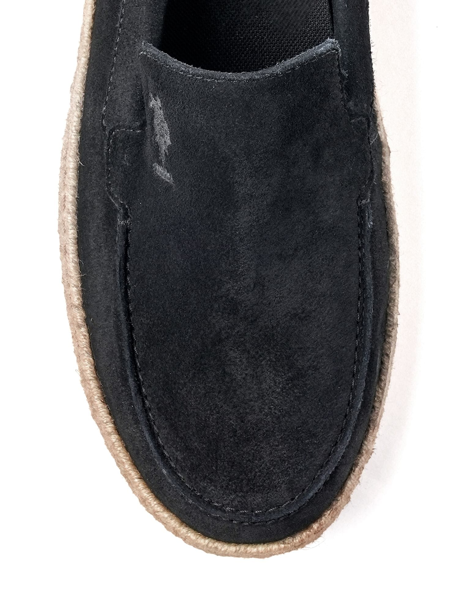 Mens Oudi Suede Slip-On Shoes Black - U.S. Polo Assn. India | Large