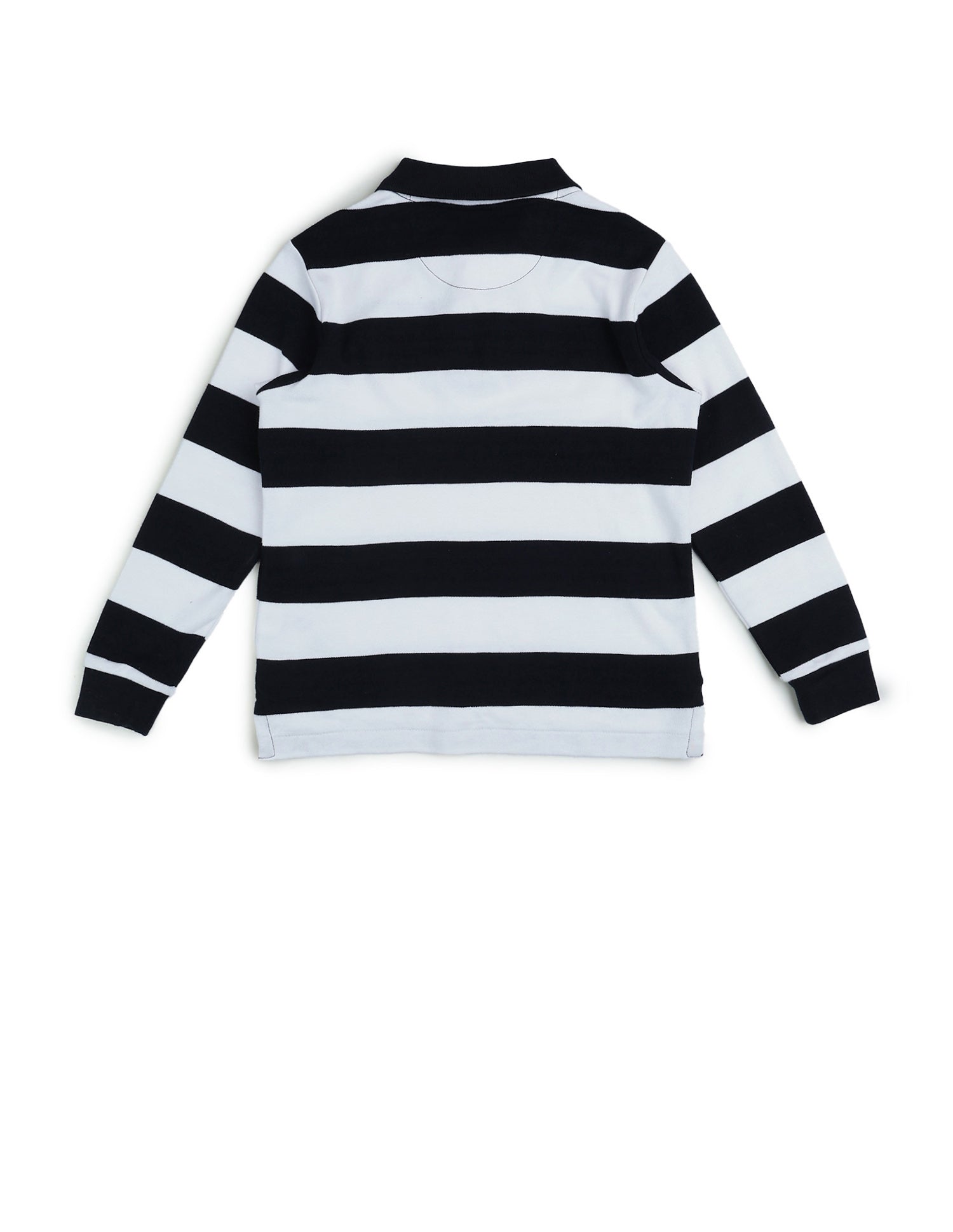 Boys Horizontal Striped Regular Fit Polo Shirt Navy - U.S. POLO ASSN. | Large