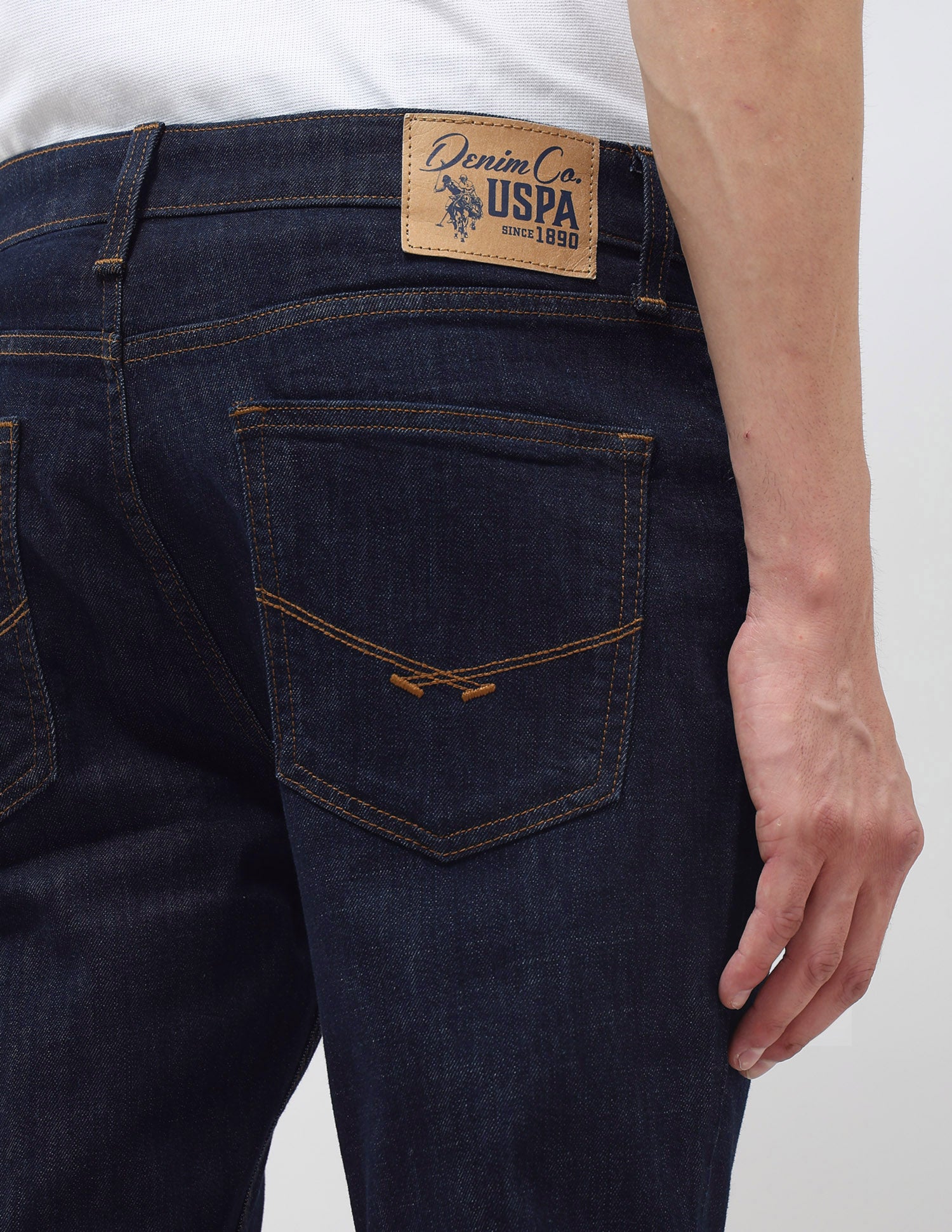 Henry Tapered Fit Mid Rise Jeans Dark Blue - U.S. POLO ASSN. | Large