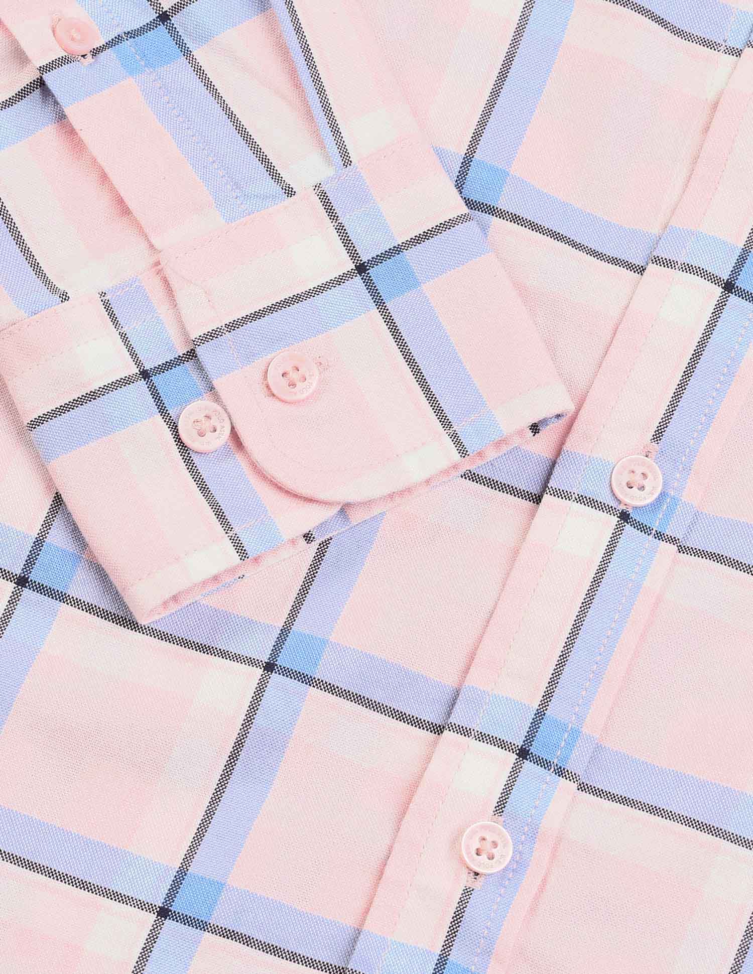 Grid Tattersall Checked Tailored Fit Shirt White - U.S. POLO ASSN. | Large