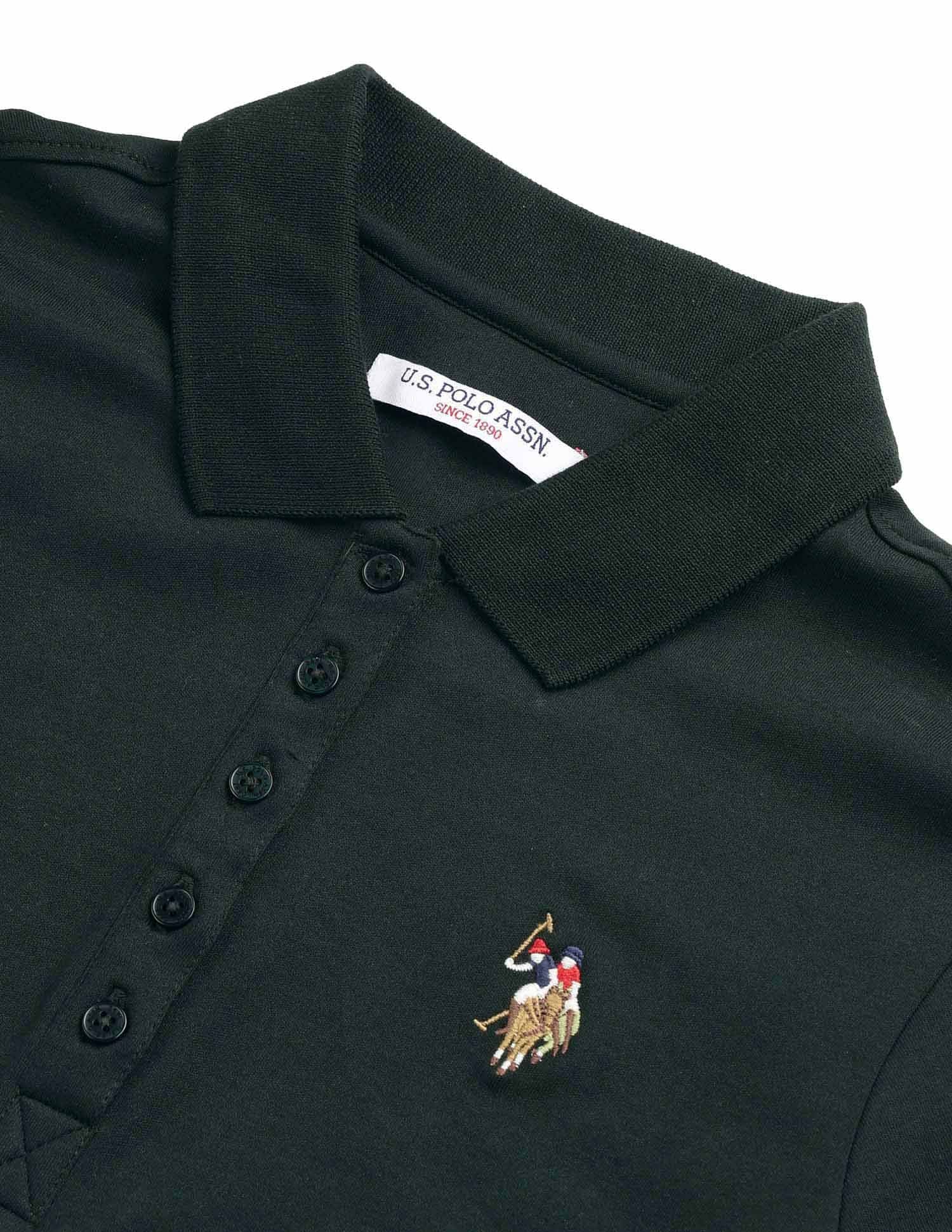 Regular Fit Solid Polo Shirt Dark Green - U.S. POLO ASSN. | Large