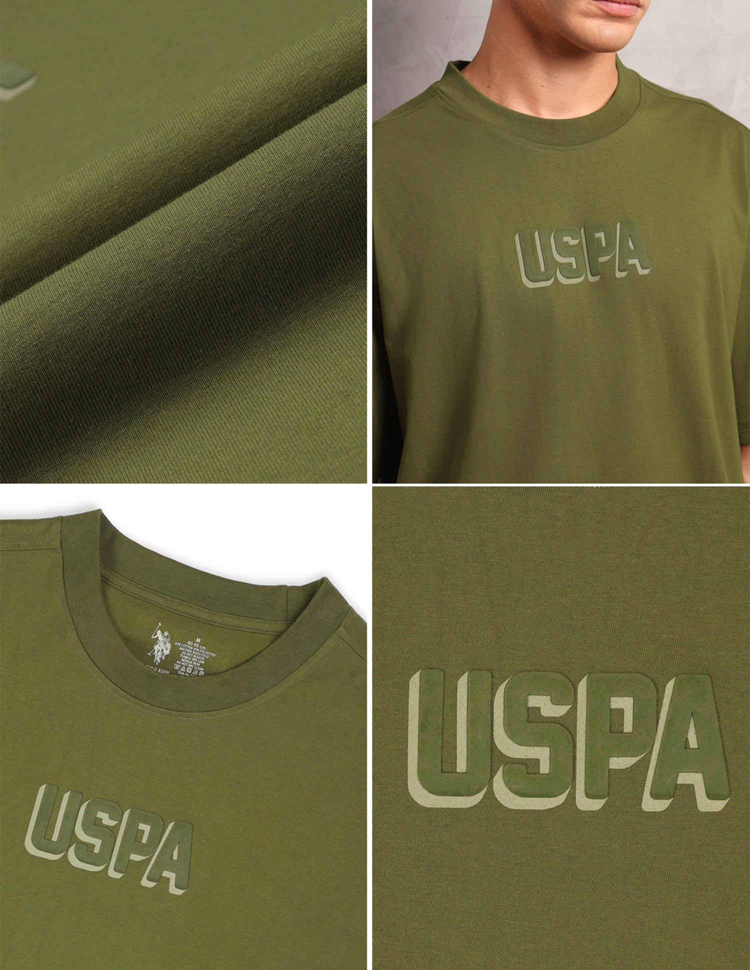 Oversized Fit Breathable OEE11 Lounge T-Shirt - Pack Of 1 Avocado - U.S. POLO ASSN. | Large