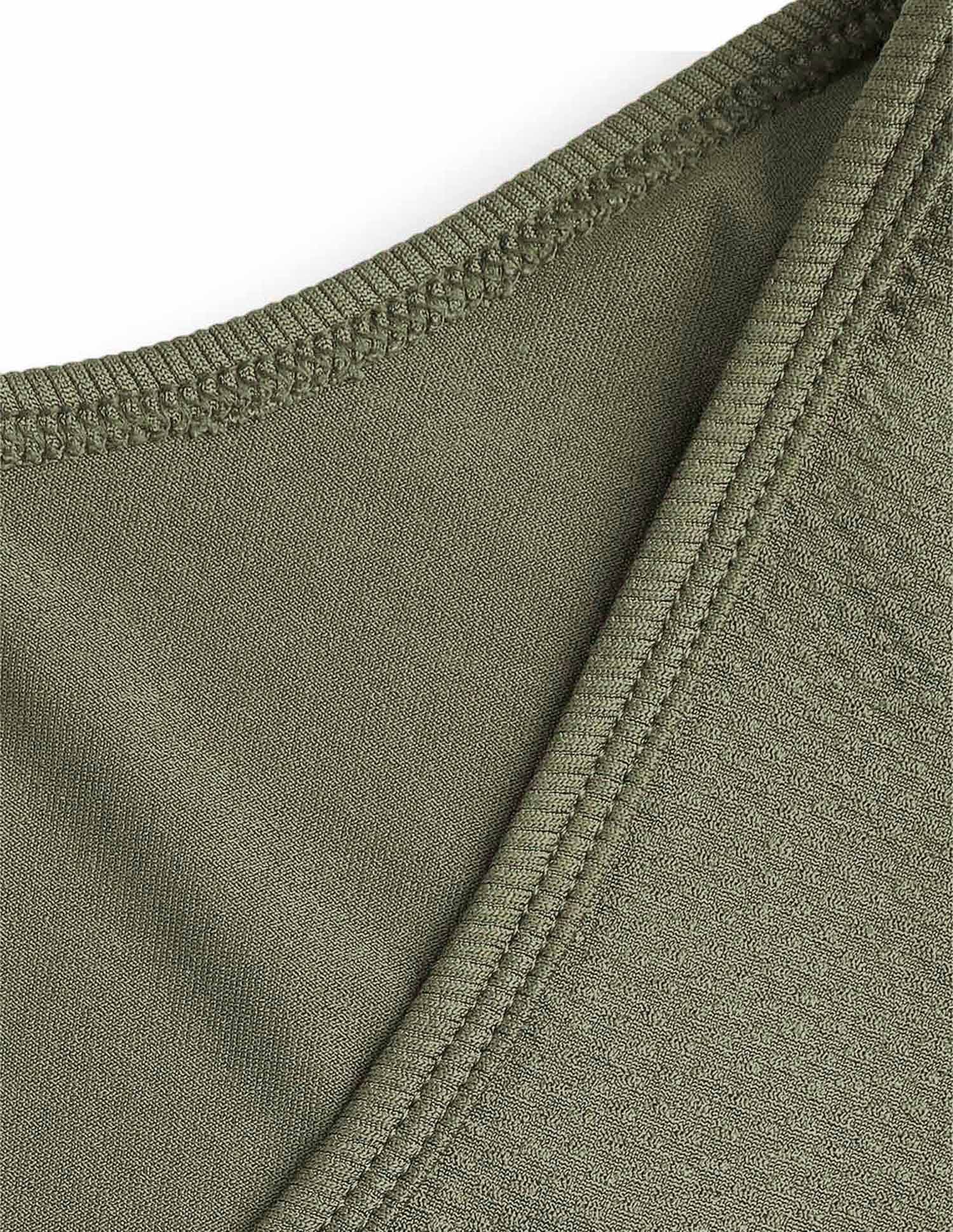 Moisture Absorbent Stretch Fit AV001 Vest - Pack Of 1 Olive - U.S. Polo Assn. India | Large
