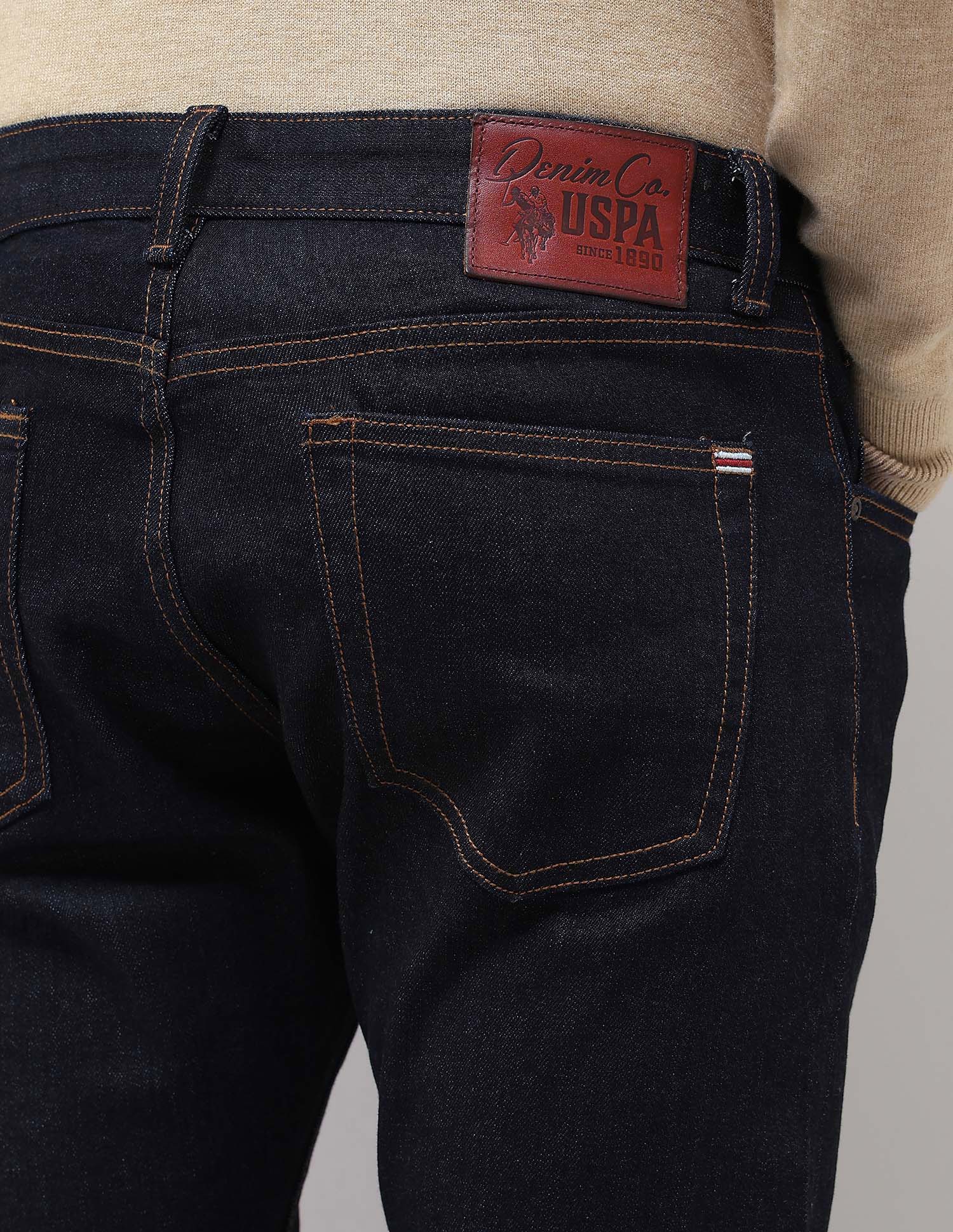 Brandon Slim Tapered Fit Blue Jeans Blue - U.S. POLO ASSN. | Large