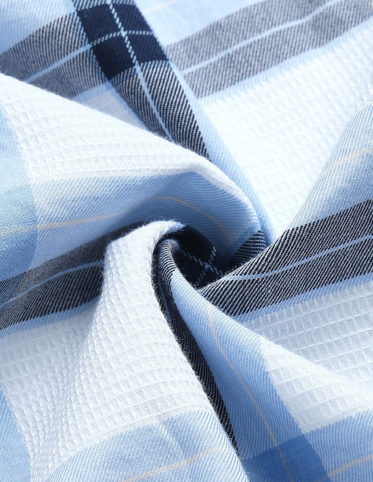 White Harbour Tartan Checked Shirt Blue - U.S. Polo Assn. India | Large