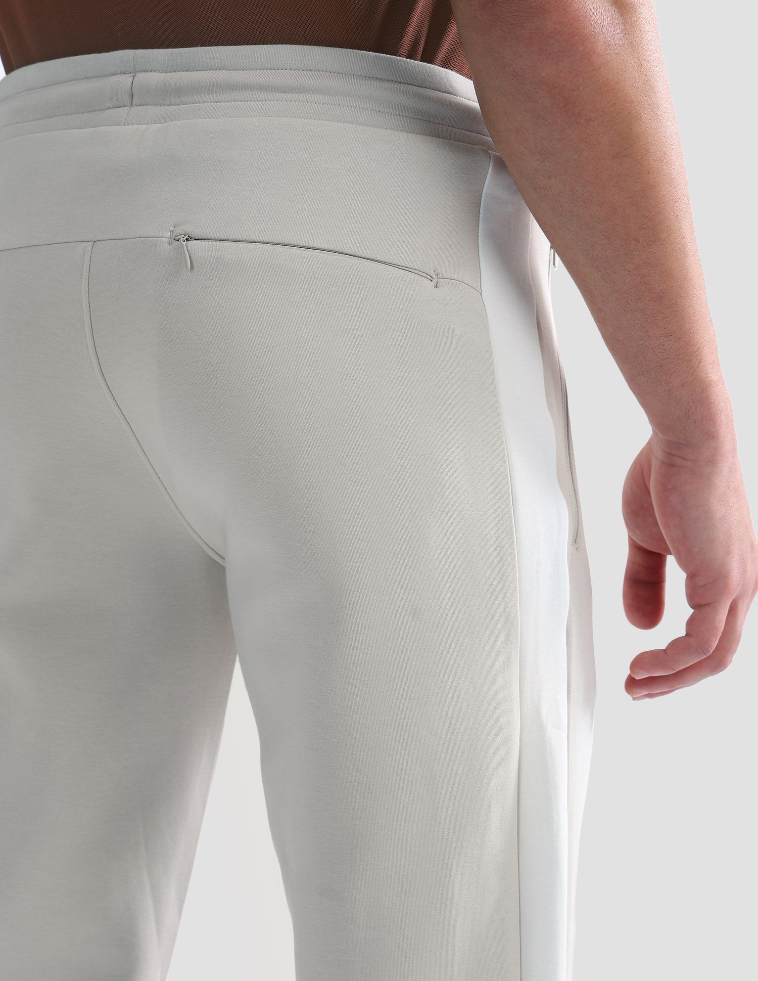 Mid Rise Regular Fit Active Track Pants Beige - U.S. POLO ASSN. | Large