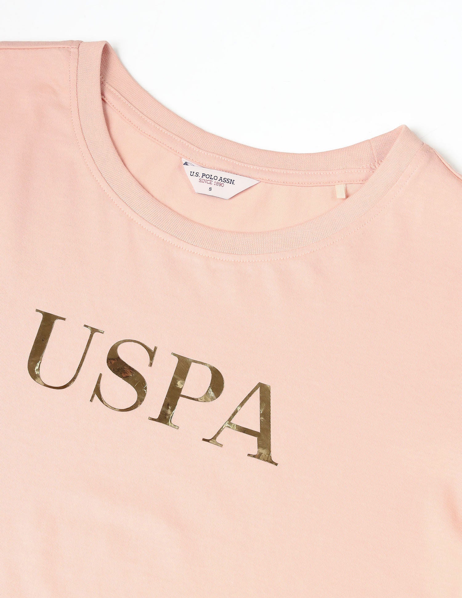 Regular Fit Brand Printed T-Shirt Pink - U.S. POLO ASSN. | Large
