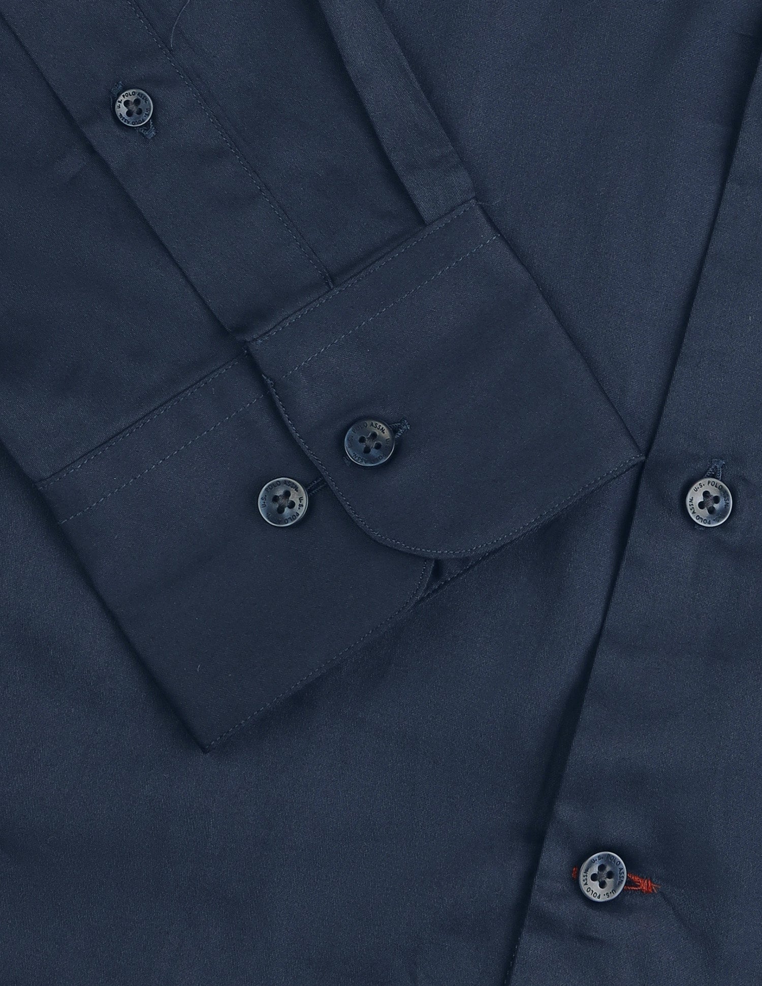 Satin Tailored Fit Shirt Navy - U.S. Polo Assn. India | Large