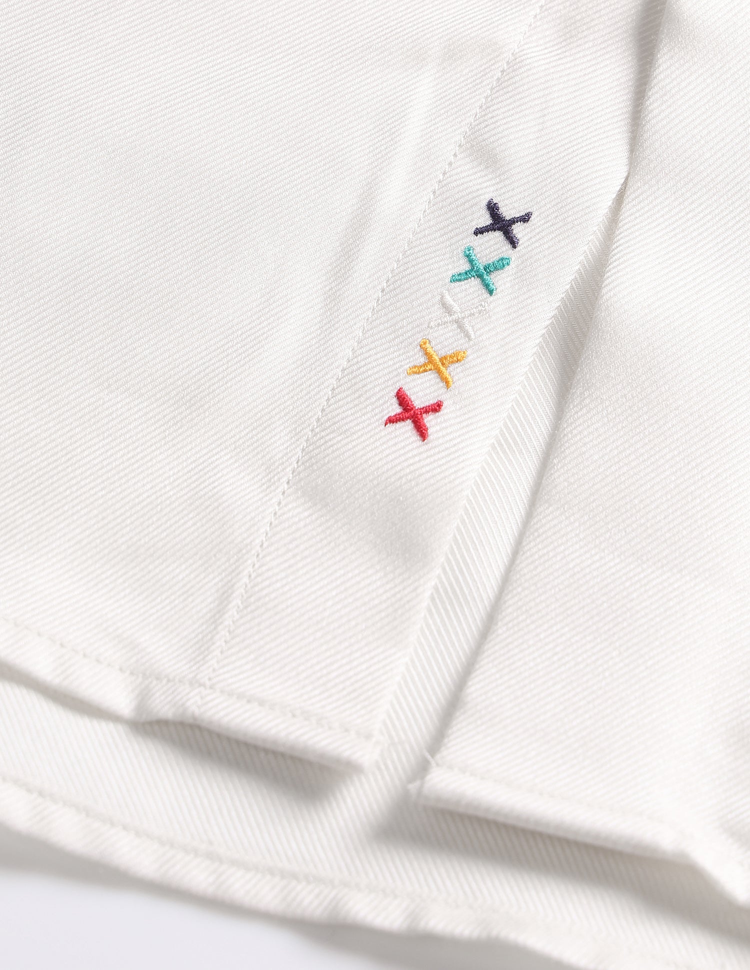Pacho X Twill Tailored Fit Shirt Ivory - U.S. Polo Assn. India | Large