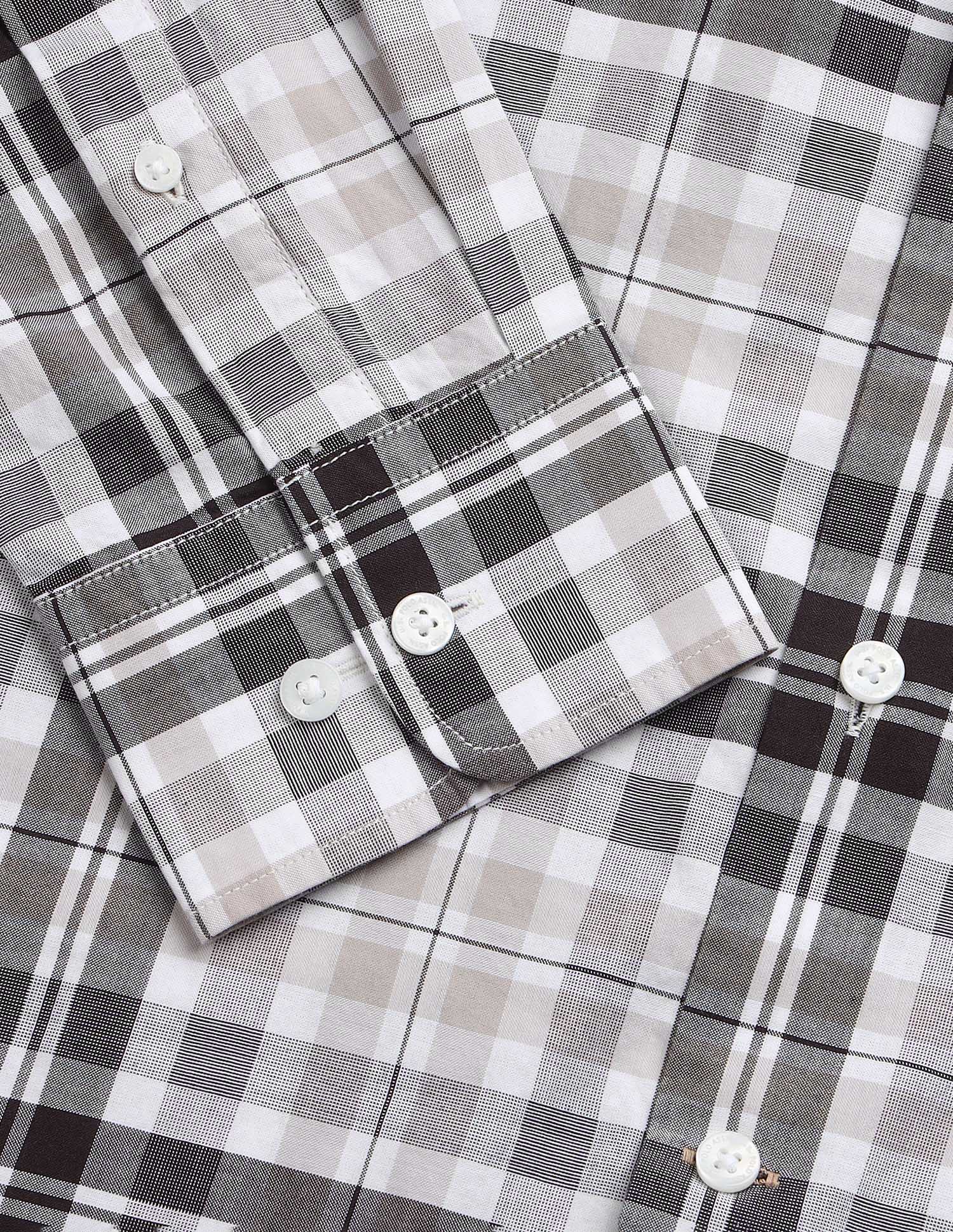 Tartan Checked Regular Fit Shirt Brown - U.S. Polo Assn. India | Large