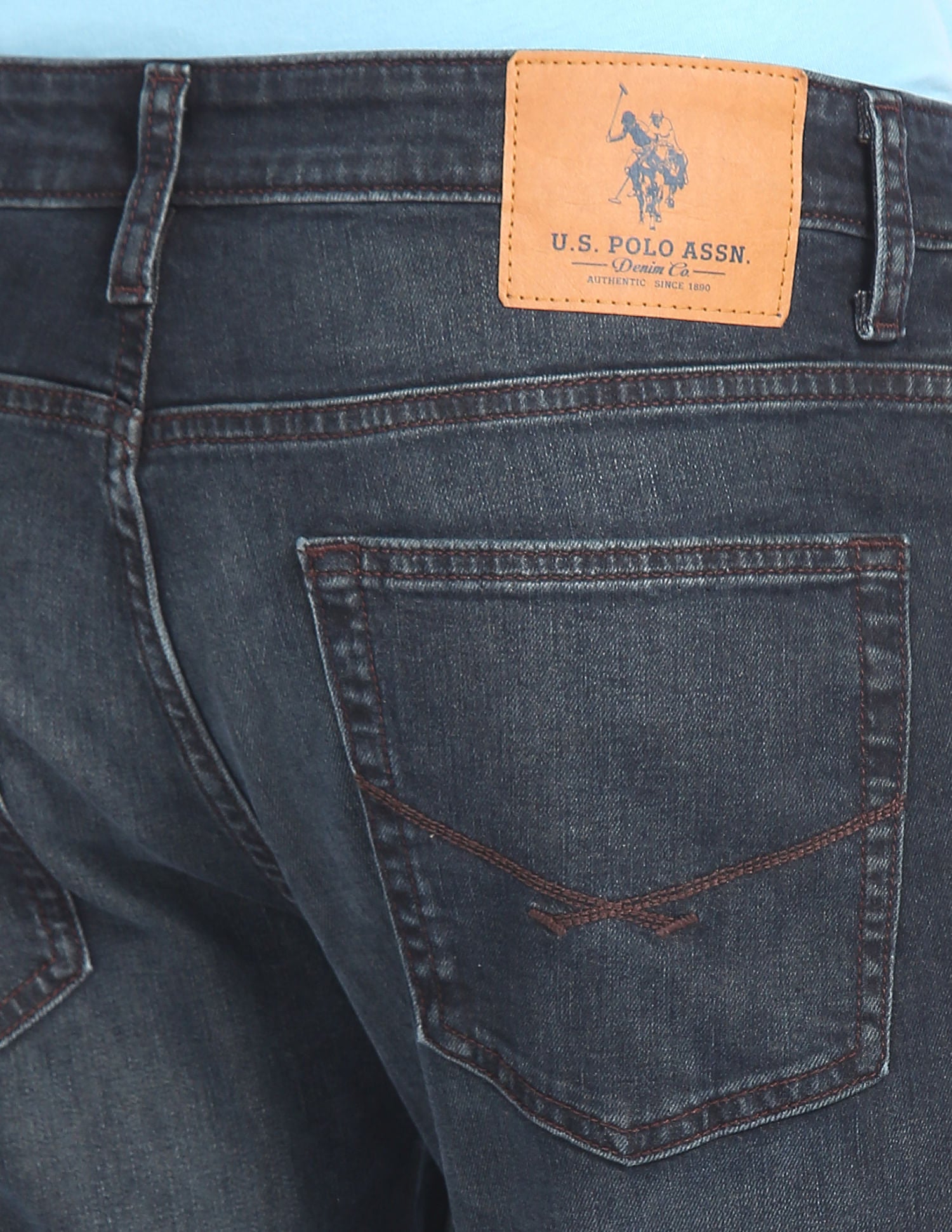 Henry Cropped Fit Mid Rise Jeans Dark Blue - U.S. Polo Assn. India | Large