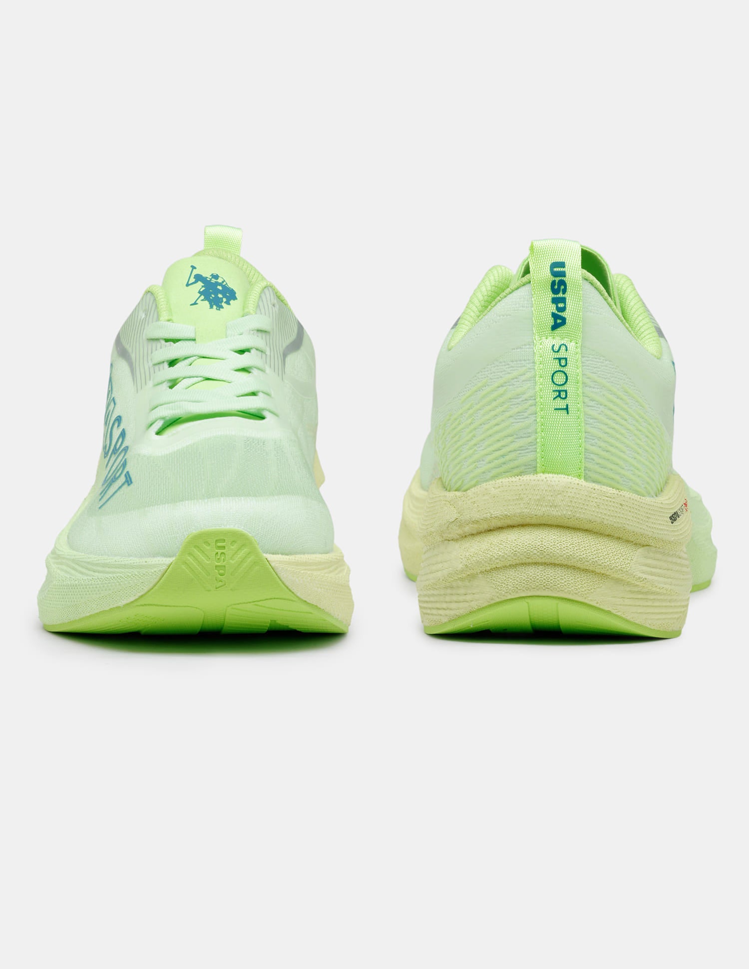 Men Oskar Uspa Sport Running Shoes Green - U.S. Polo Assn. India | Large