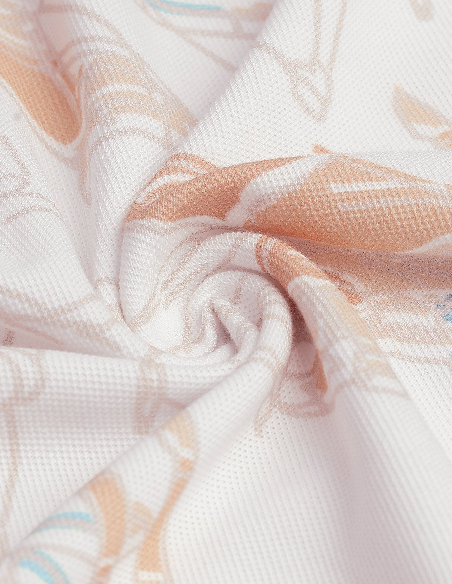 Abstract Printed Motel On The Coast Polo Shirt Orange - U.S. Polo Assn. India | Large