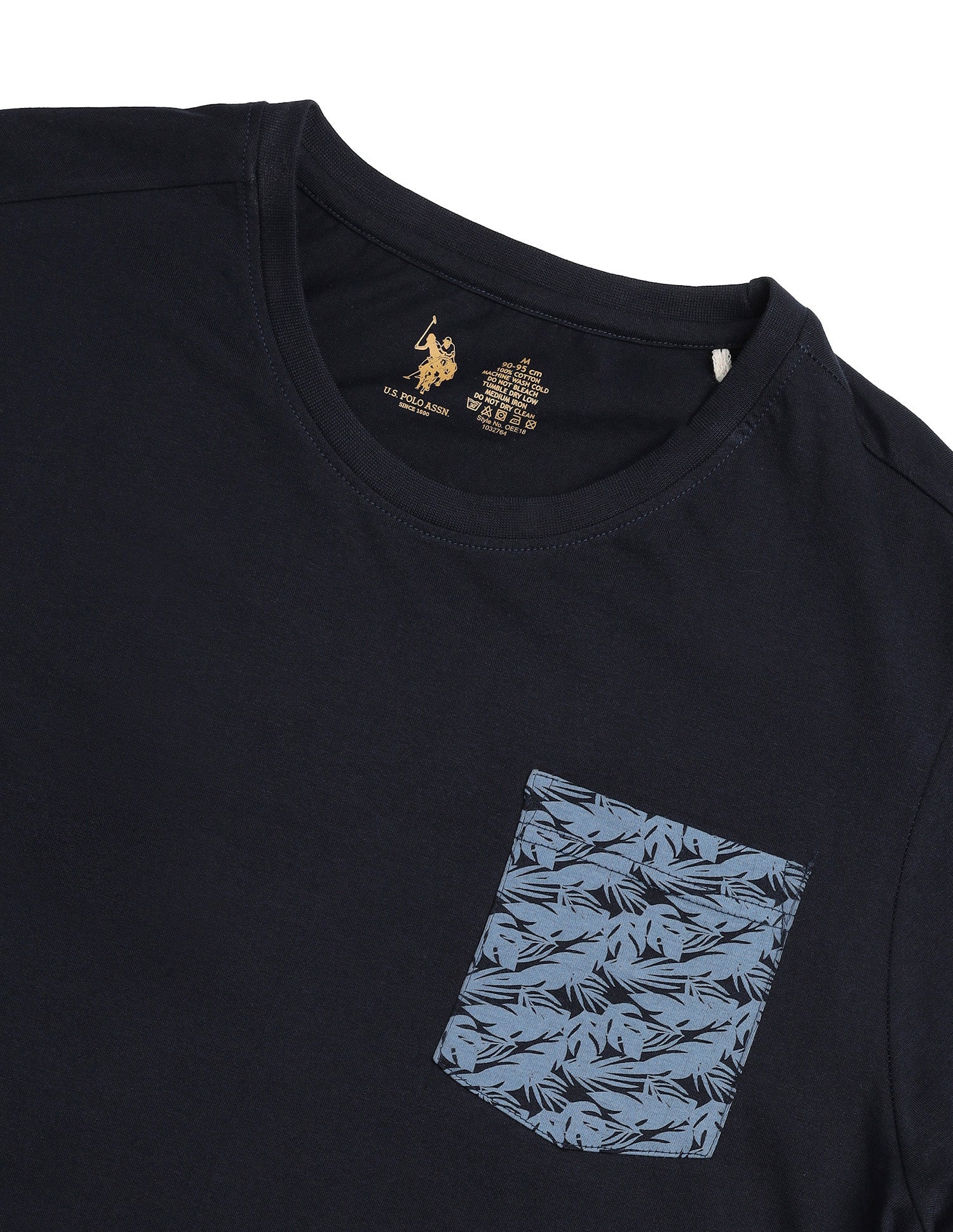 Breathable Comfort Fit OEE18 Lounge T-Shirt Navy - U.S. Polo Assn. India | Large