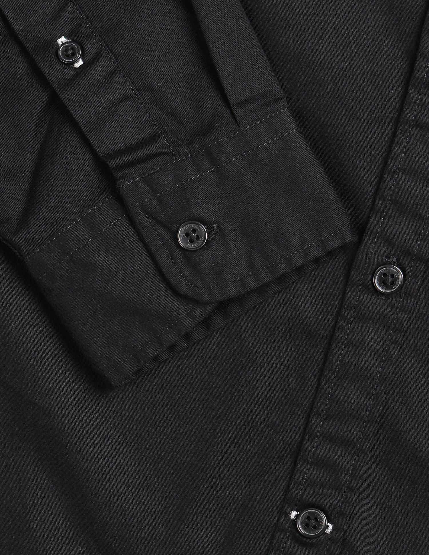 Twill Solid Shirt Black - U.S. Polo Assn. India | Large