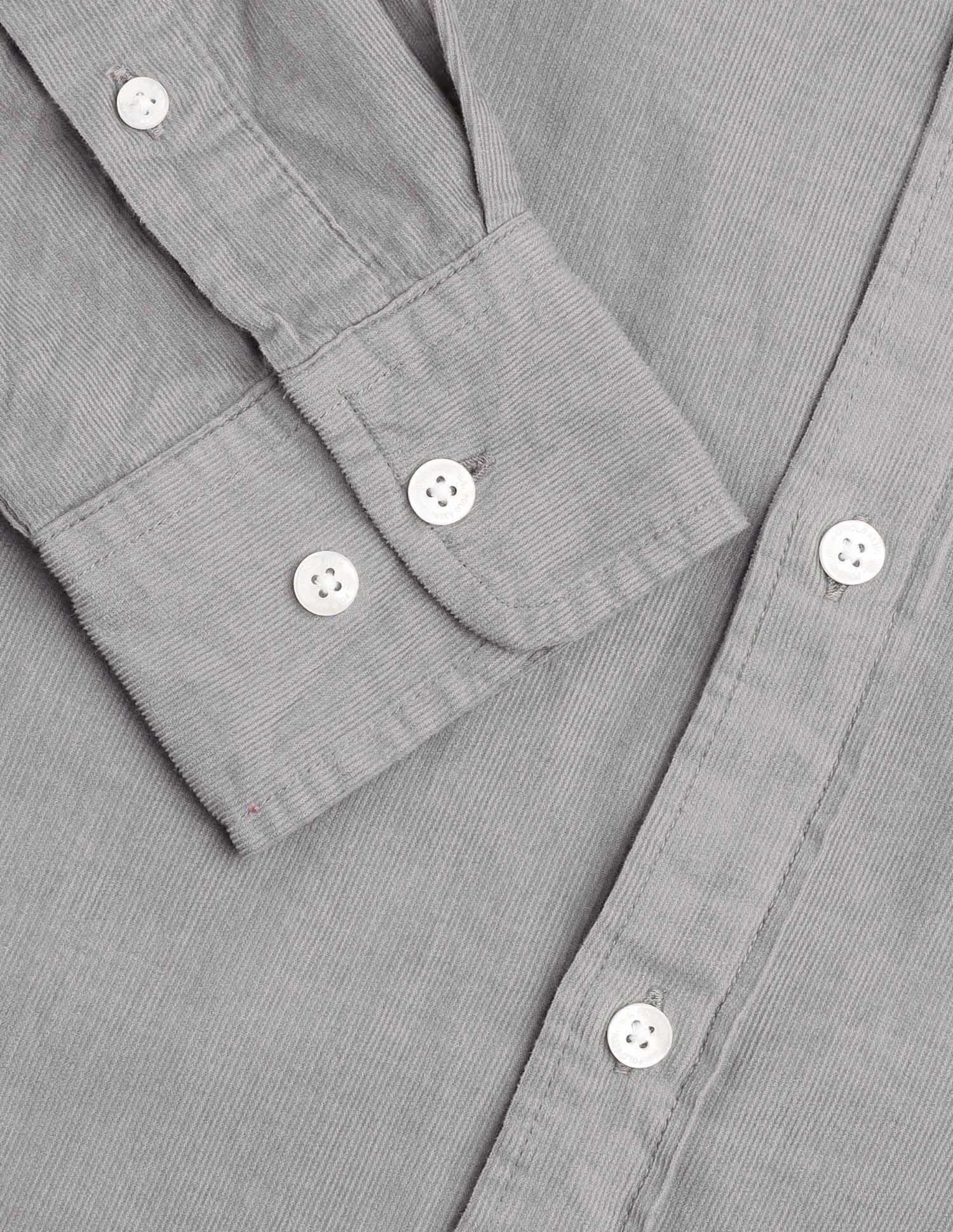 Tailored Fit Corduroy Shirt Grey - U.S. Polo Assn. India | Large