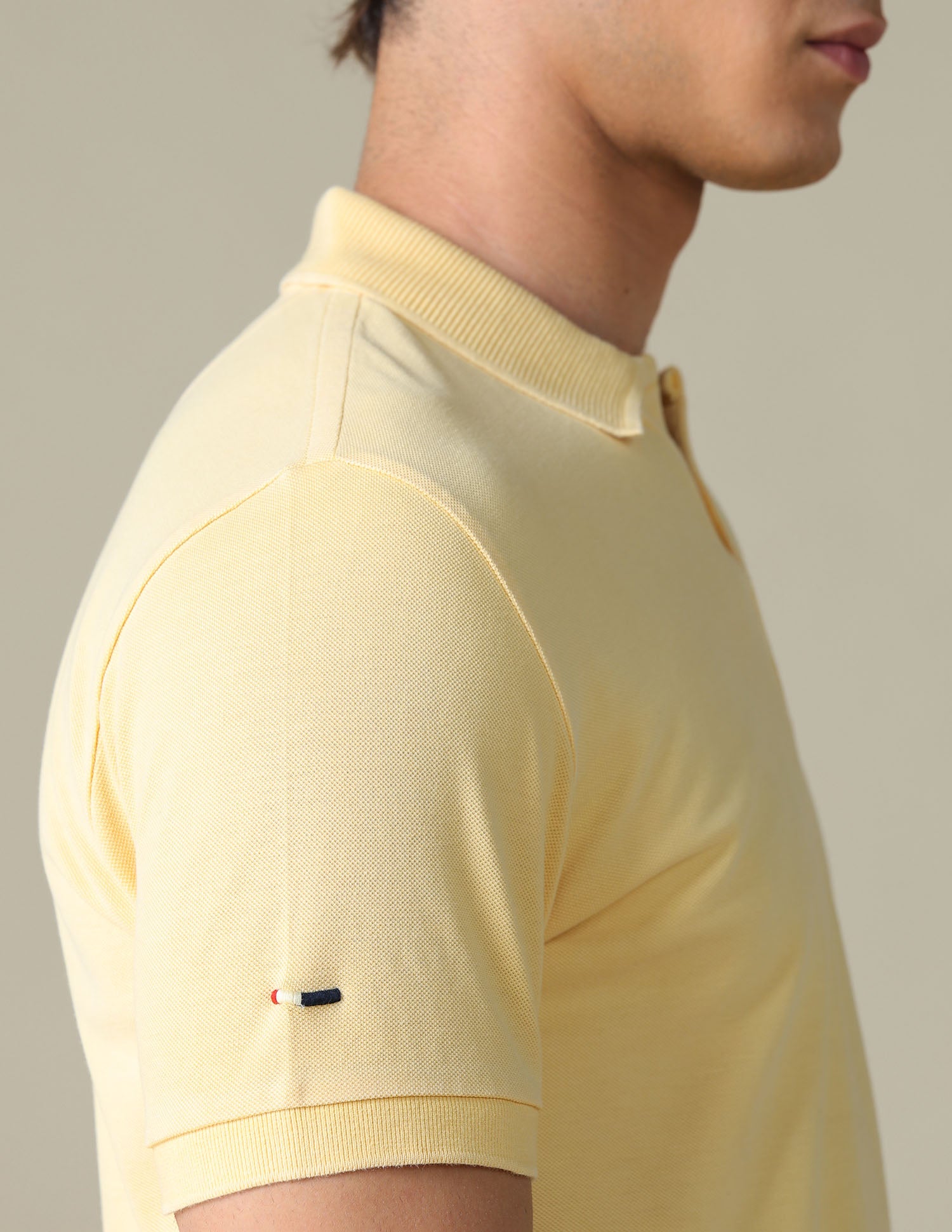Solid Regular Fit Polo Shirt Light Yellow - U.S. Polo Assn. India | Large