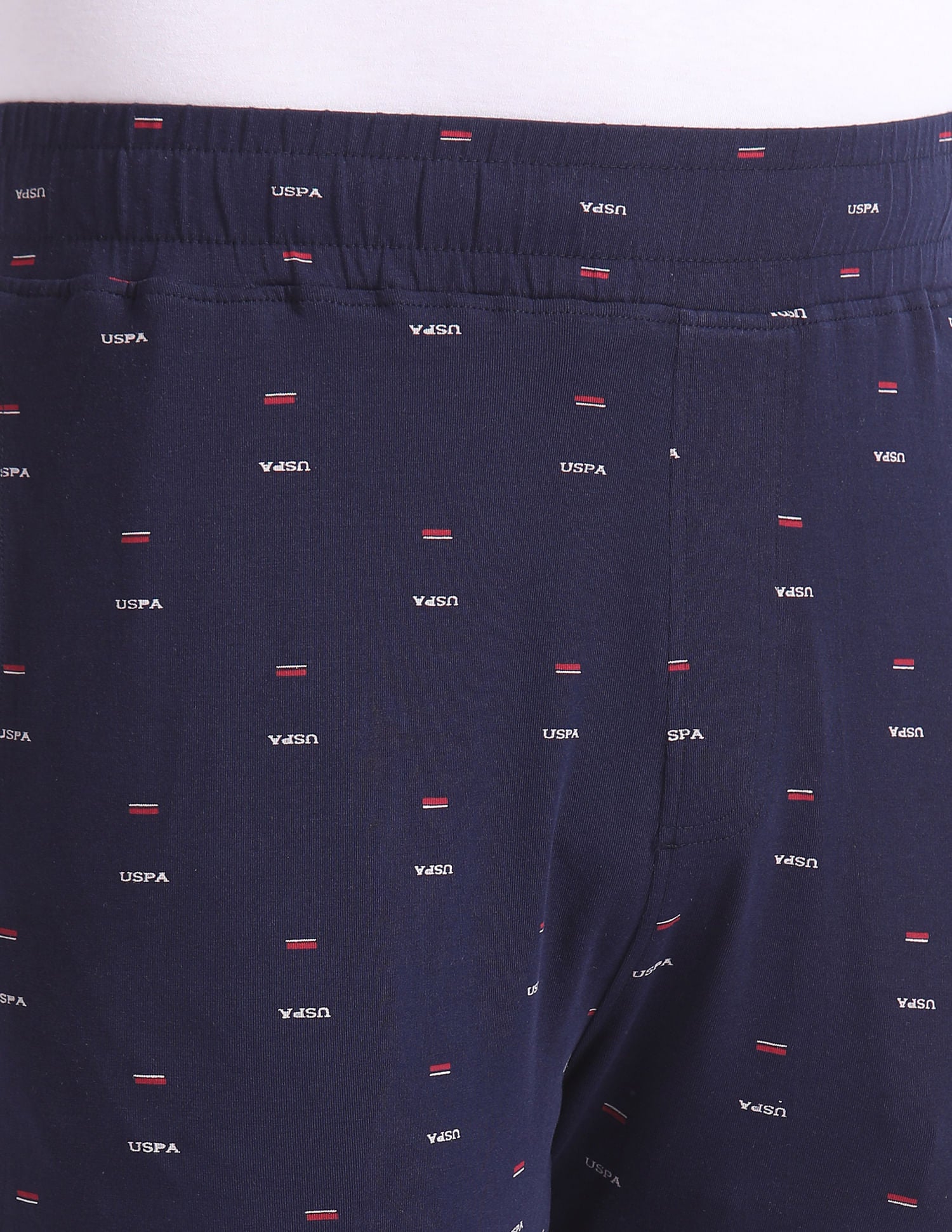All Over Print OELP2 Lounge Track Pants - Pack Of 1 Navy - U.S. POLO ASSN. | Large