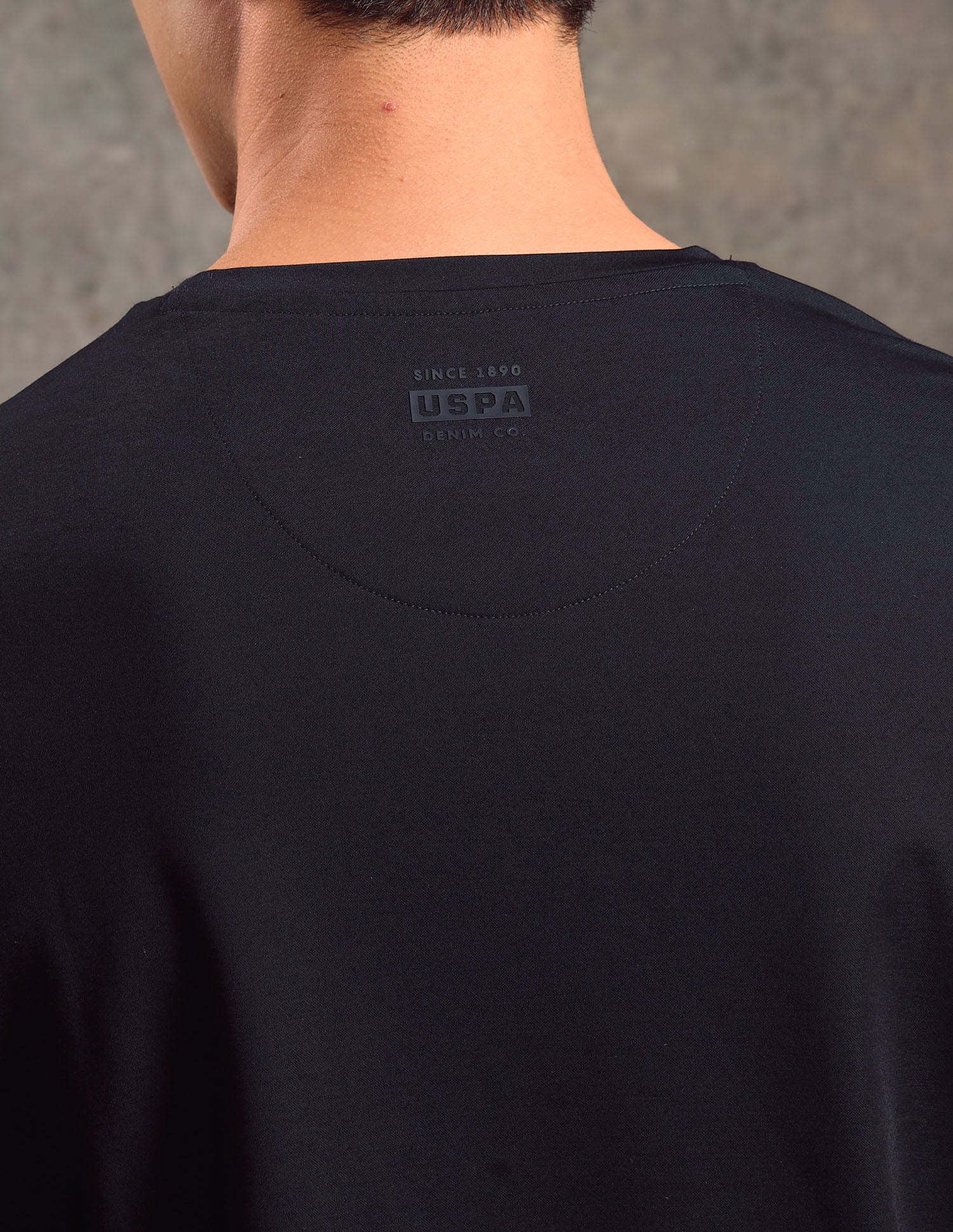 Brand Embossed Regular Fit T-shirt Navy - U.S. POLO ASSN. | Large