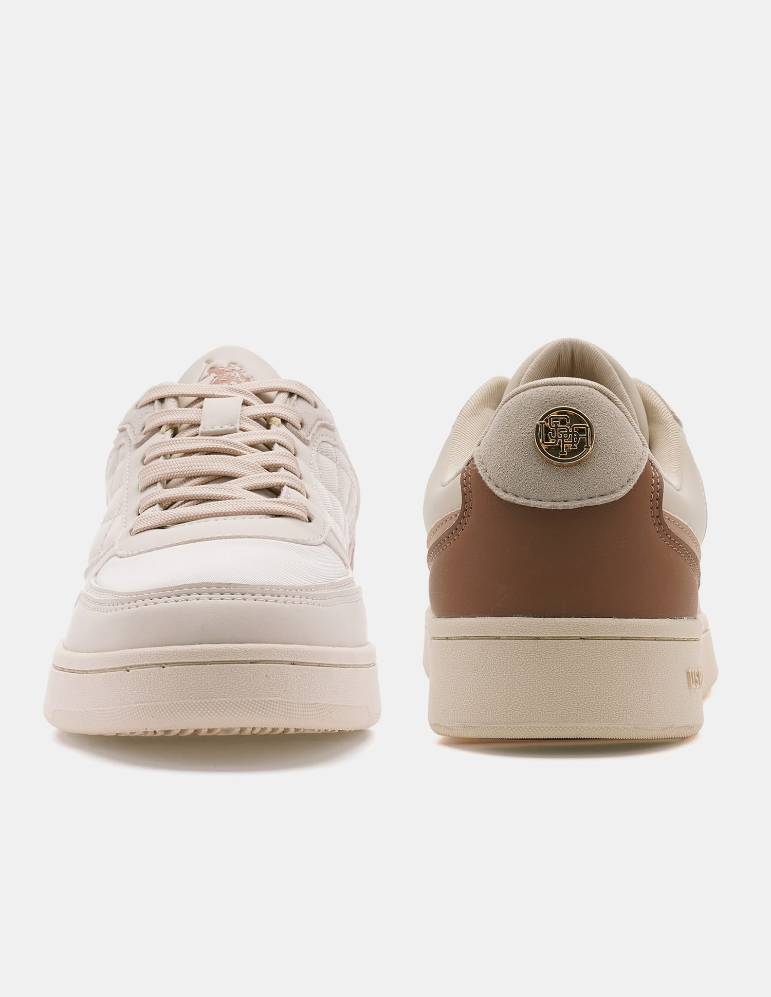 Sophie 2.0 Nude Quilting Detail Sneakers Shoes Nude - U.S. Polo Assn. India | Large