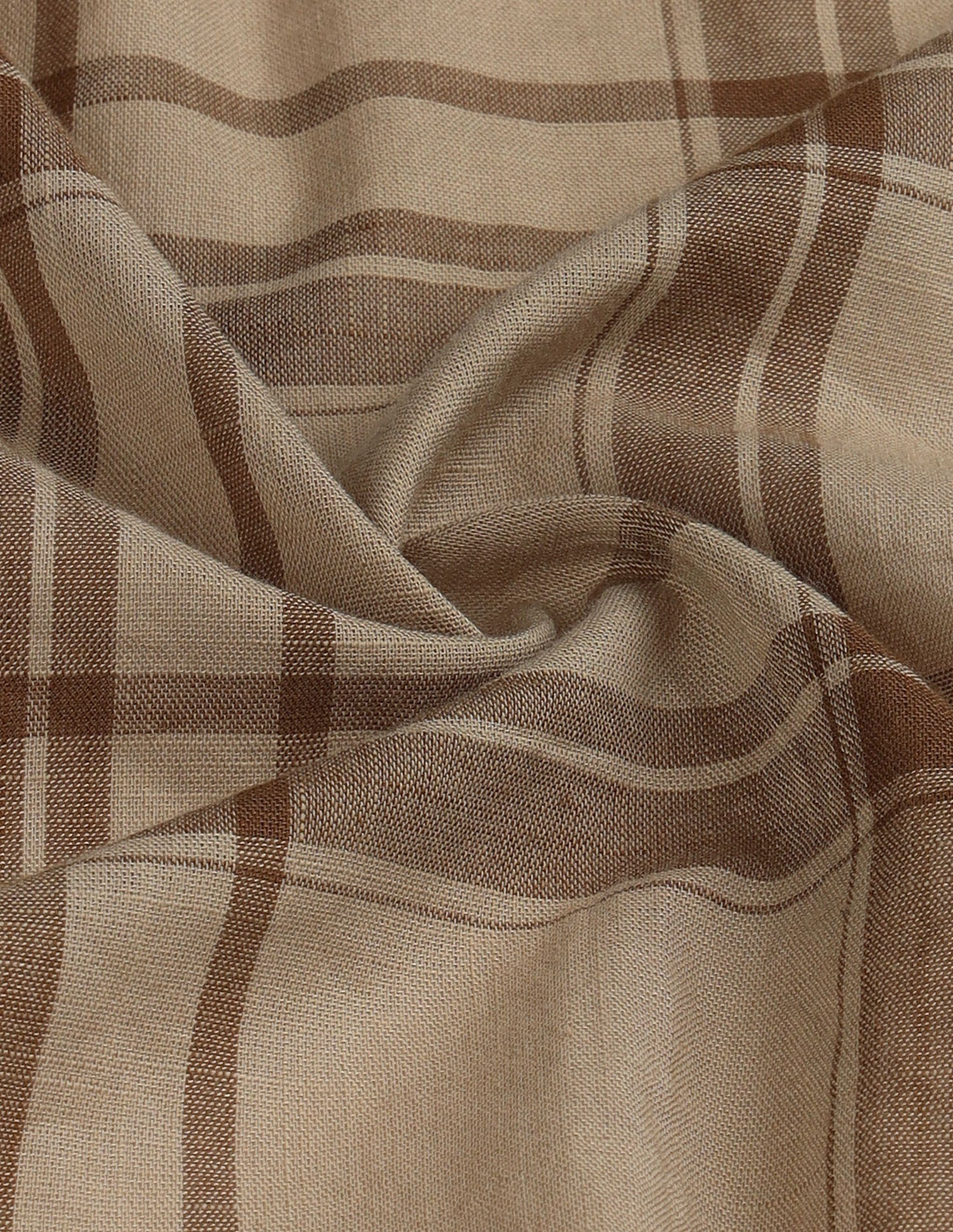 Windowpane Checked Elvenado Shirt Khaki - U.S. Polo Assn. India | Large