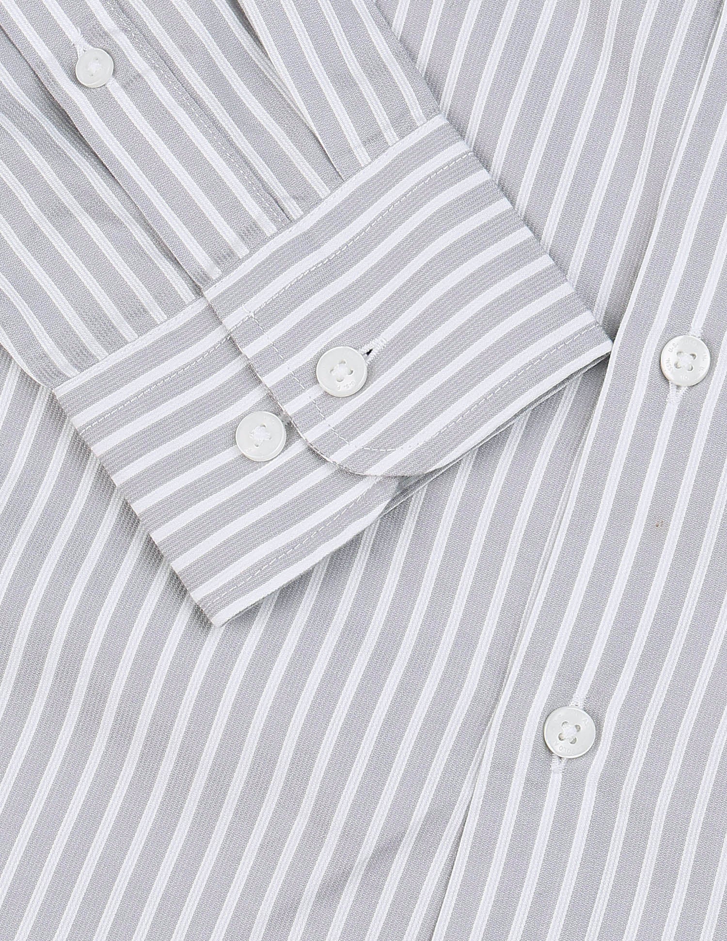 Pacho X Vertical Striped Regular Fit Shirt Grey - U.S. Polo Assn. India | Large