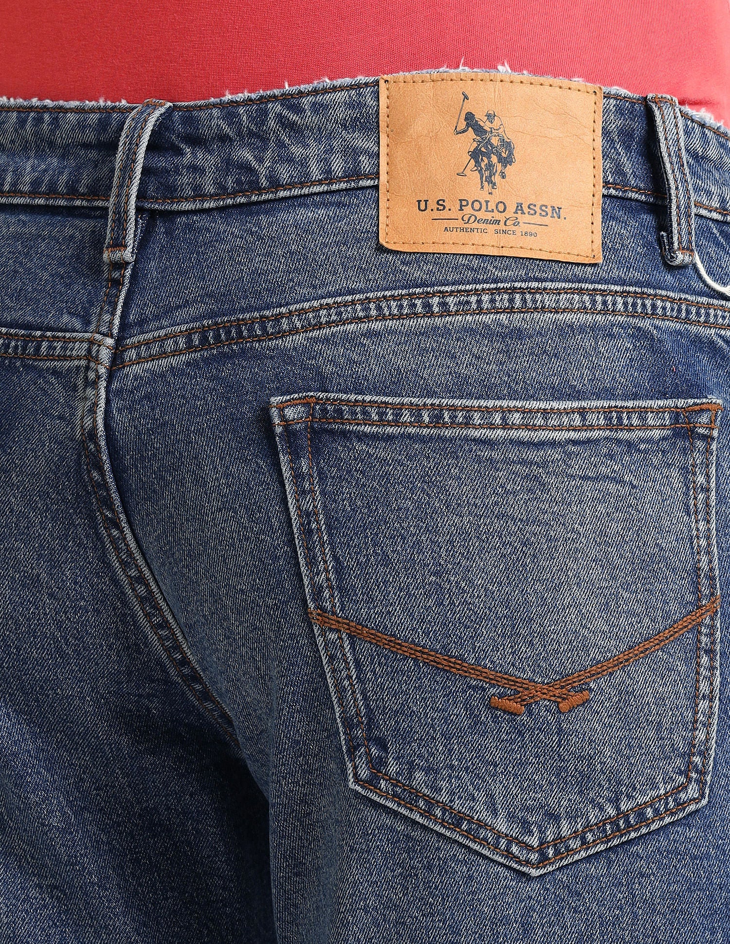 Brandon Slim Fit Blue Jeans Blue - U.S. Polo Assn. India | Large