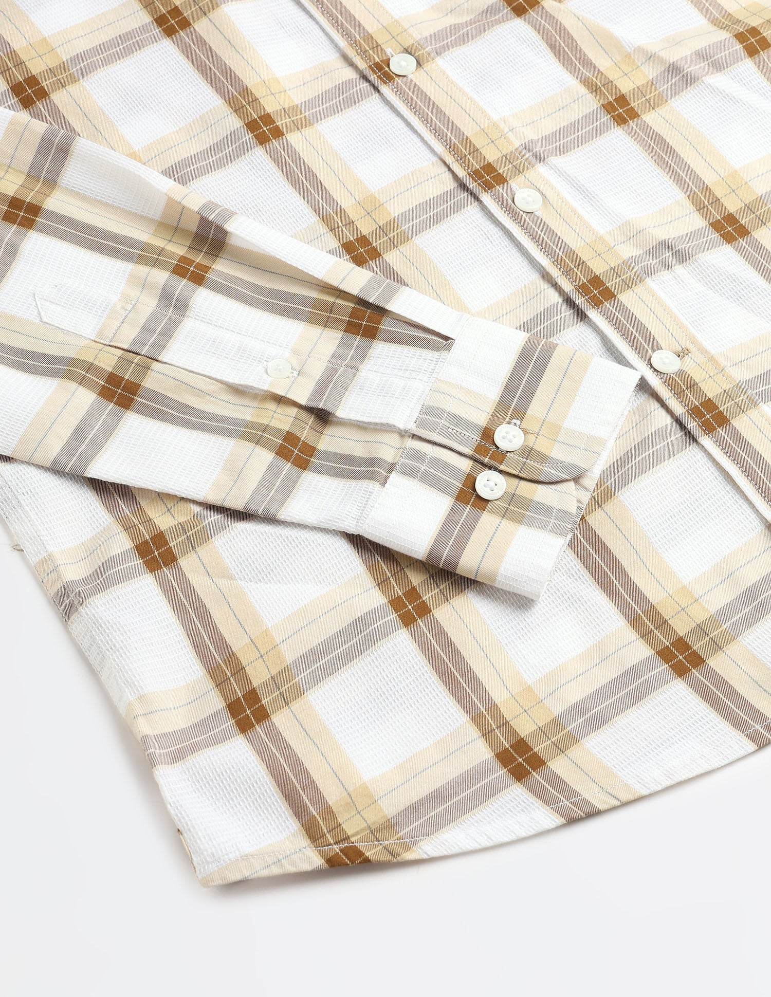 White Harbour Tartan Checked Shirt Mustard - U.S. Polo Assn. India | Large