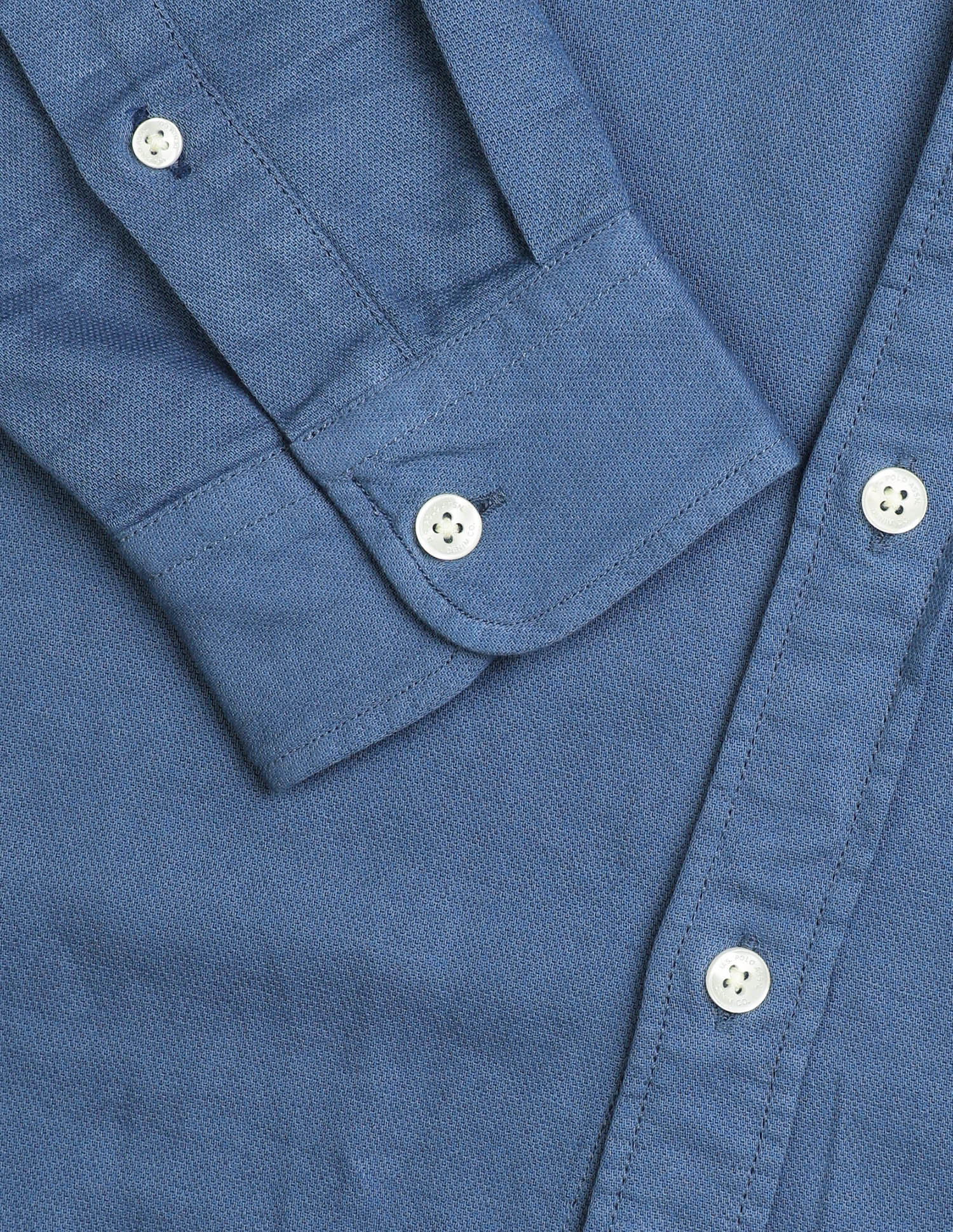 Solid Regular Fit Shirt Blue - U.S. Polo Assn. India | Large